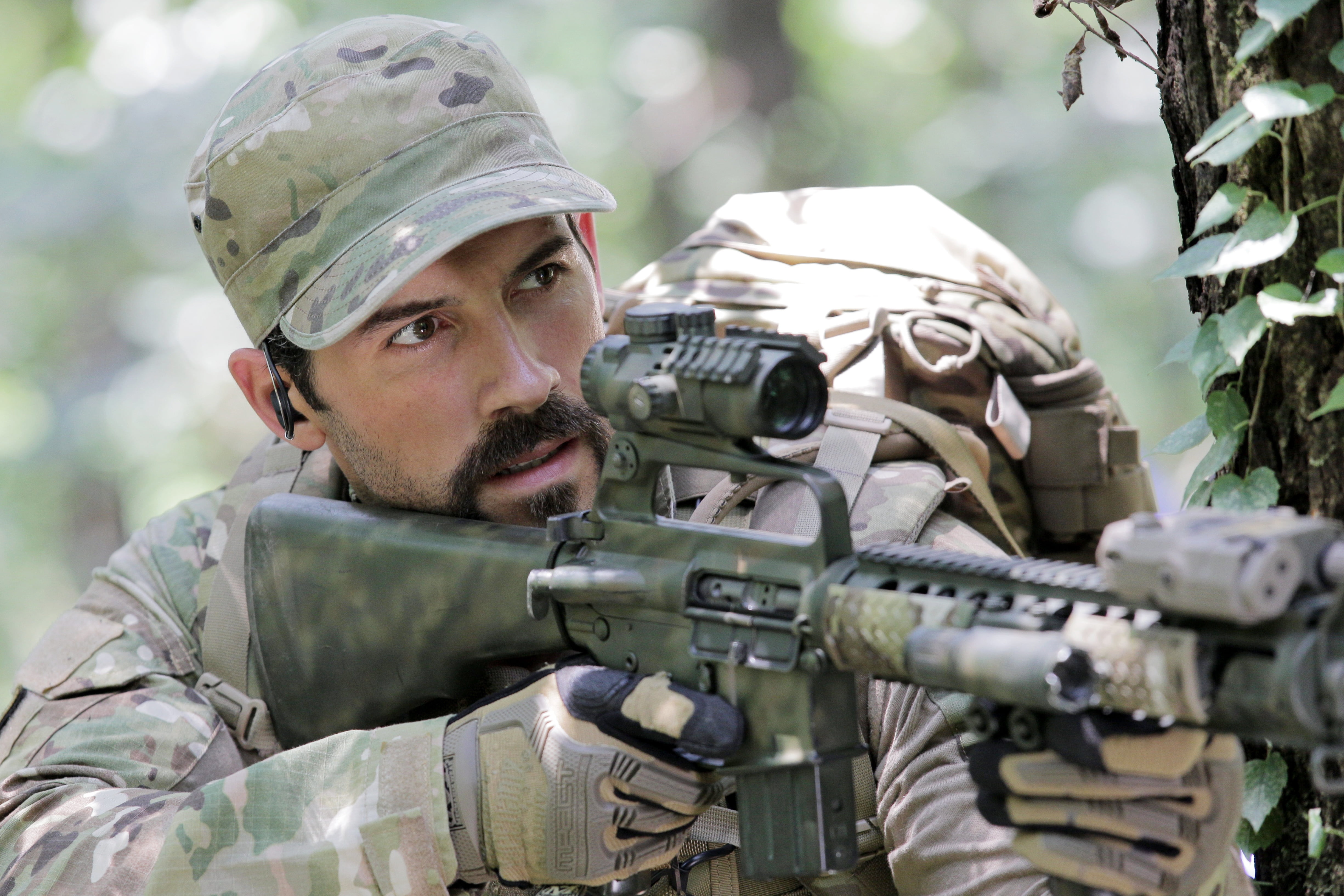 Wolf Warrior, Scott Edkins, War wolves, form, weapons, 4K, Scott Adkins, mercenary, HD Wallpaper