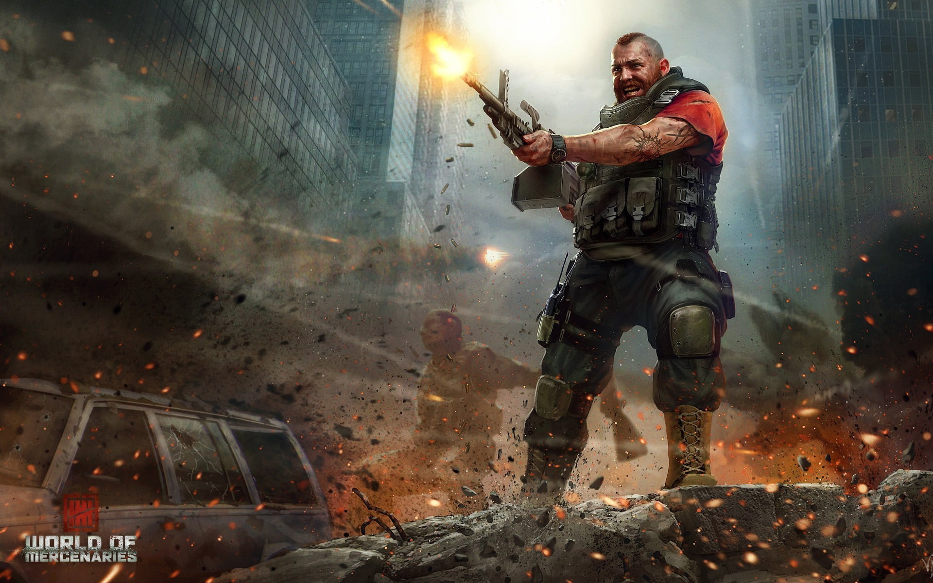 blood, world, war, guns, 1080P, mercenaries, action, battle, character, HD Wallpaper