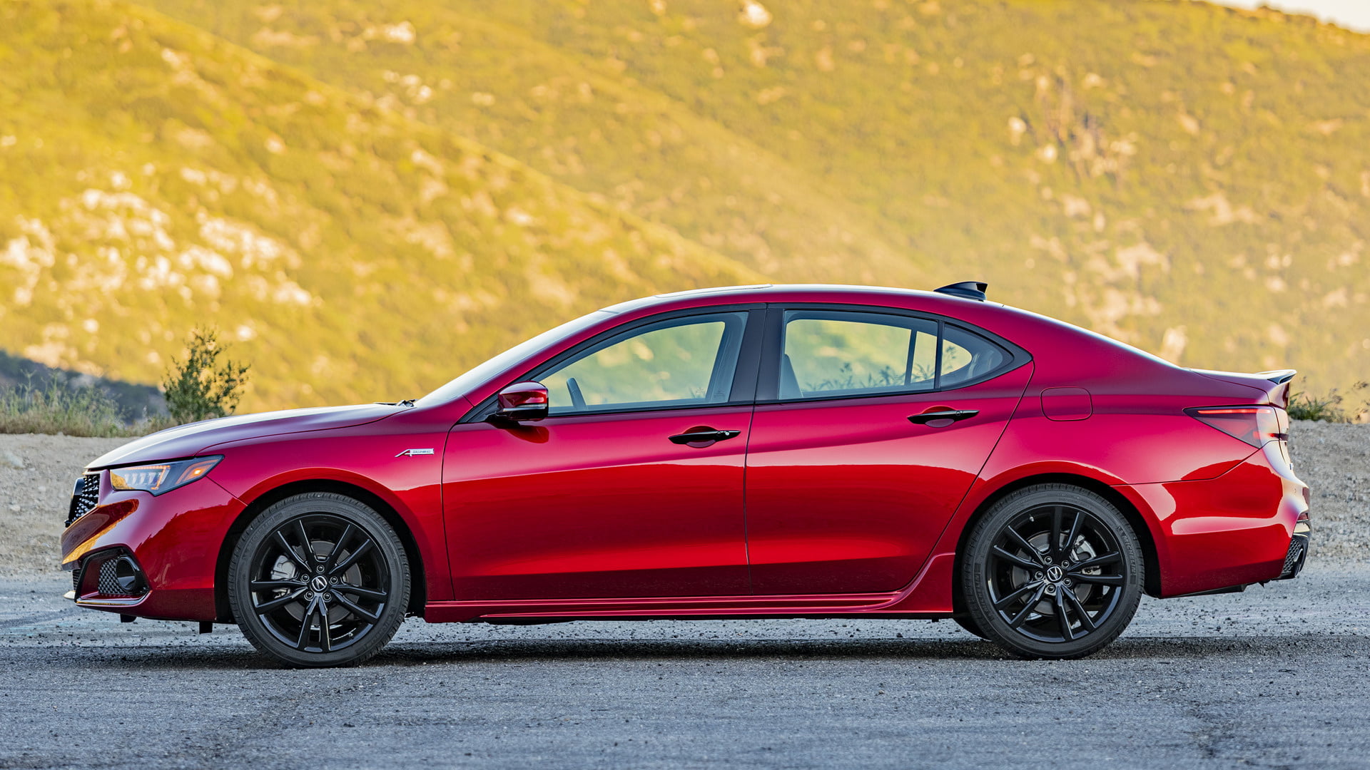 1080P, Compact Car, Red Car, Luxury Car, Vehicles, Sedan, Car, Acura TLX PMC Edition, HD Wallpaper