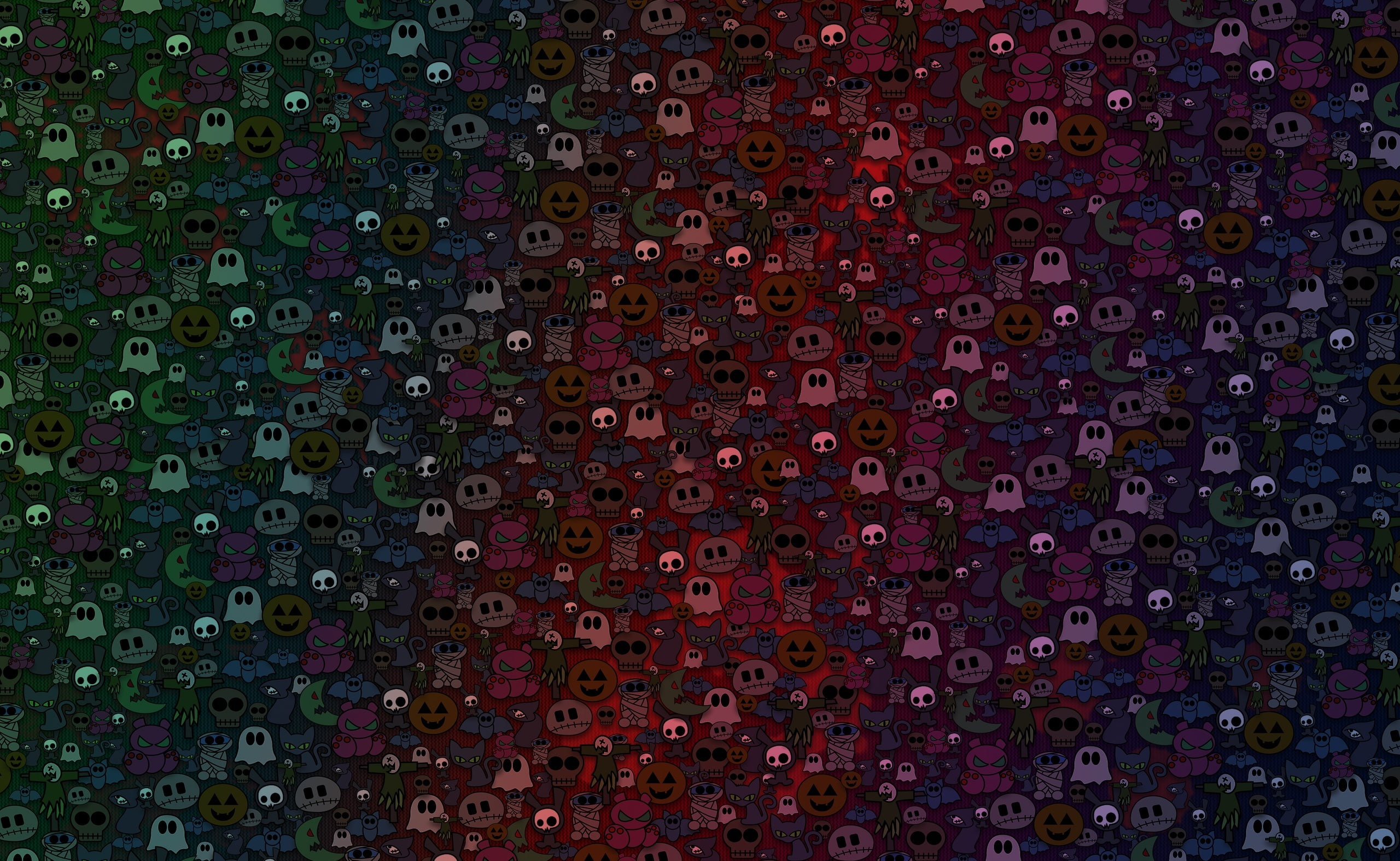 no people, 2K, pacman, backgrounds, creativity, large group of objects, new years eve, multi colored, digital composite, text, artwork, art and craft, HD Wallpaper