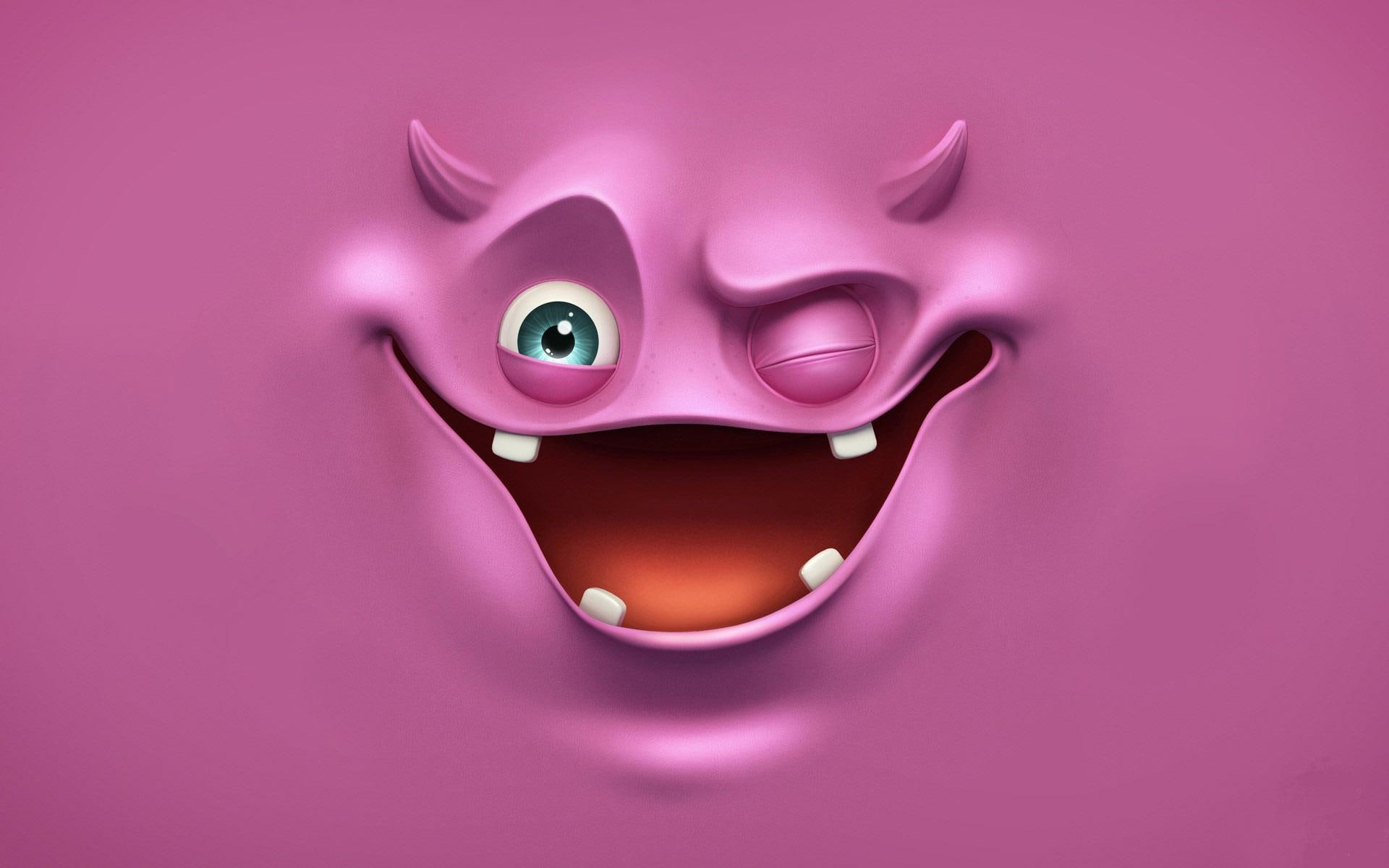 monster, purple, 1920x1200, d, funny, 1080P, illustration, ghost, HD Wallpaper