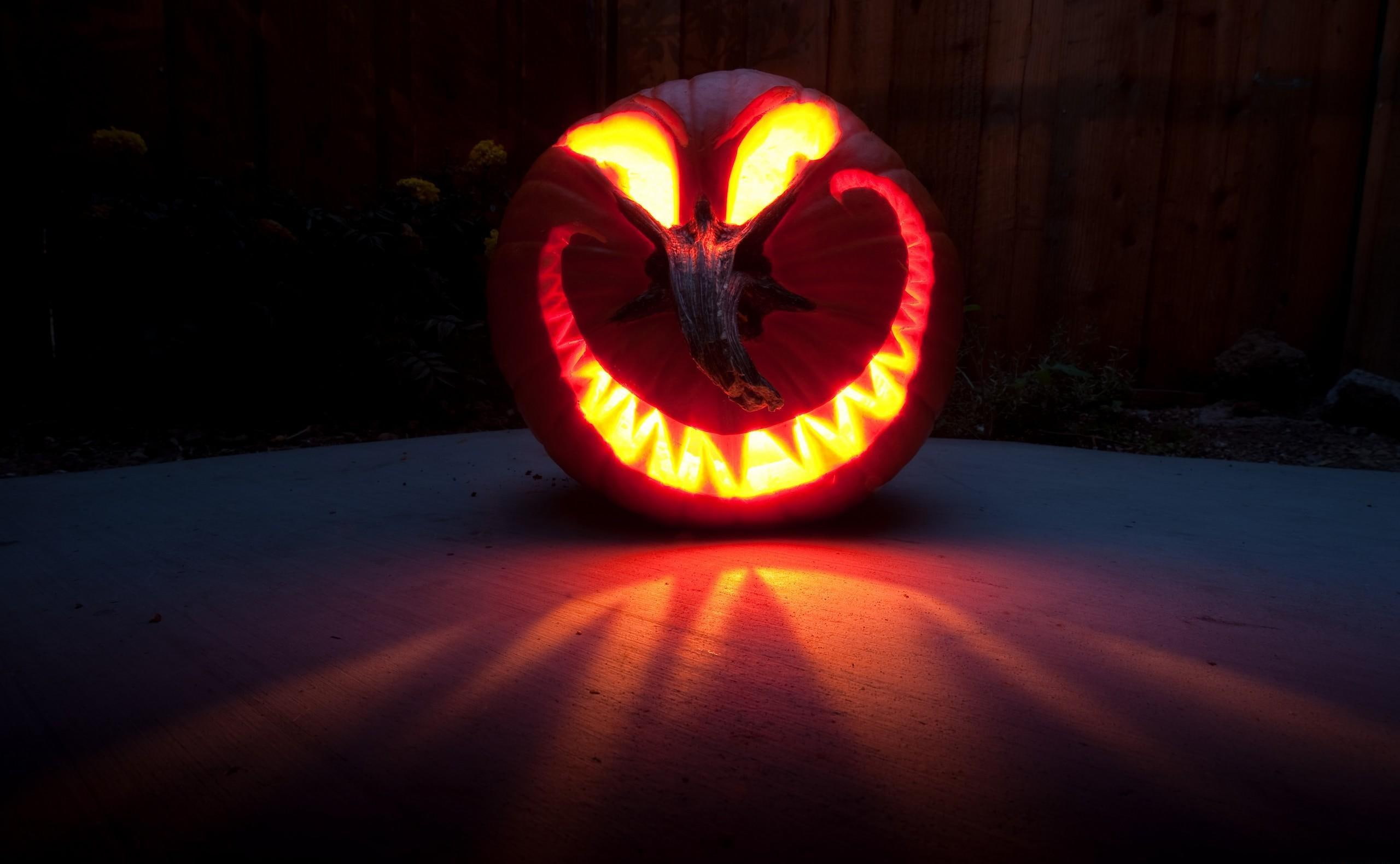 2K, pumpkin,  lantern, halloween, light, lantern, holiday, HD Wallpaper