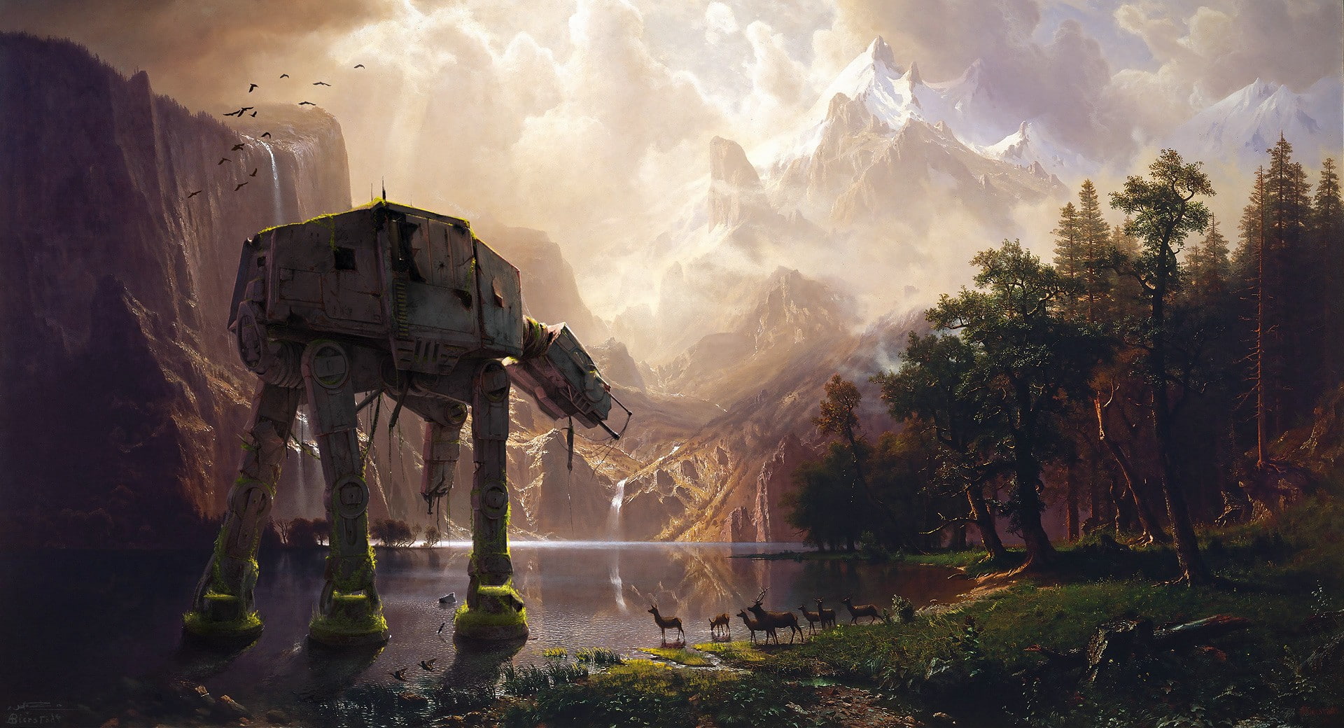Star Wars, 1080P, deer, All Terrain Attack Transport, HD Wallpaper