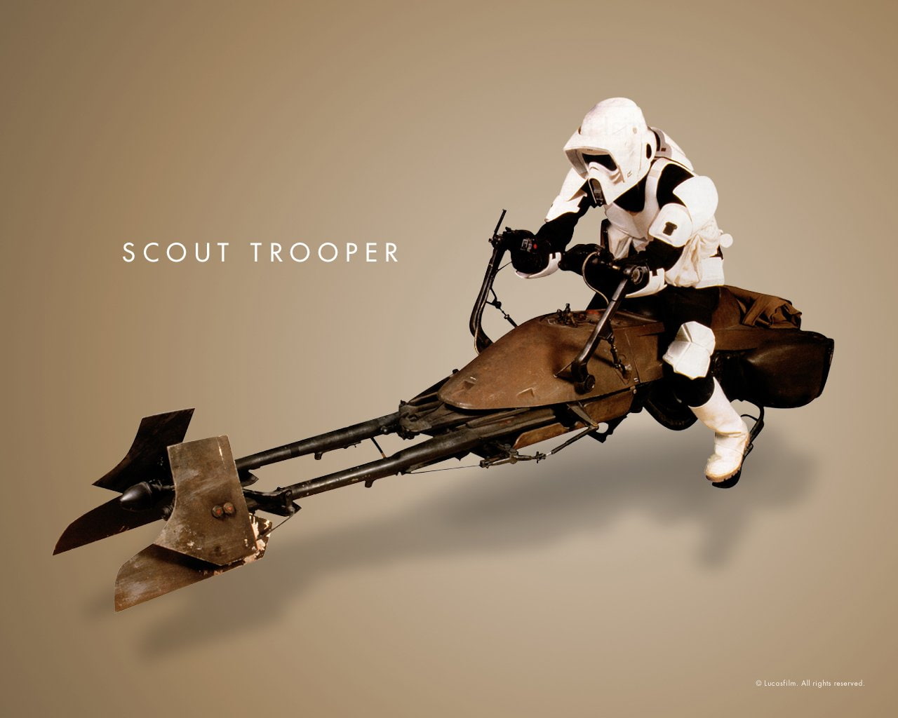 Scout Trooper, Speeder Bike, 720P, Star Wars, HD Wallpaper