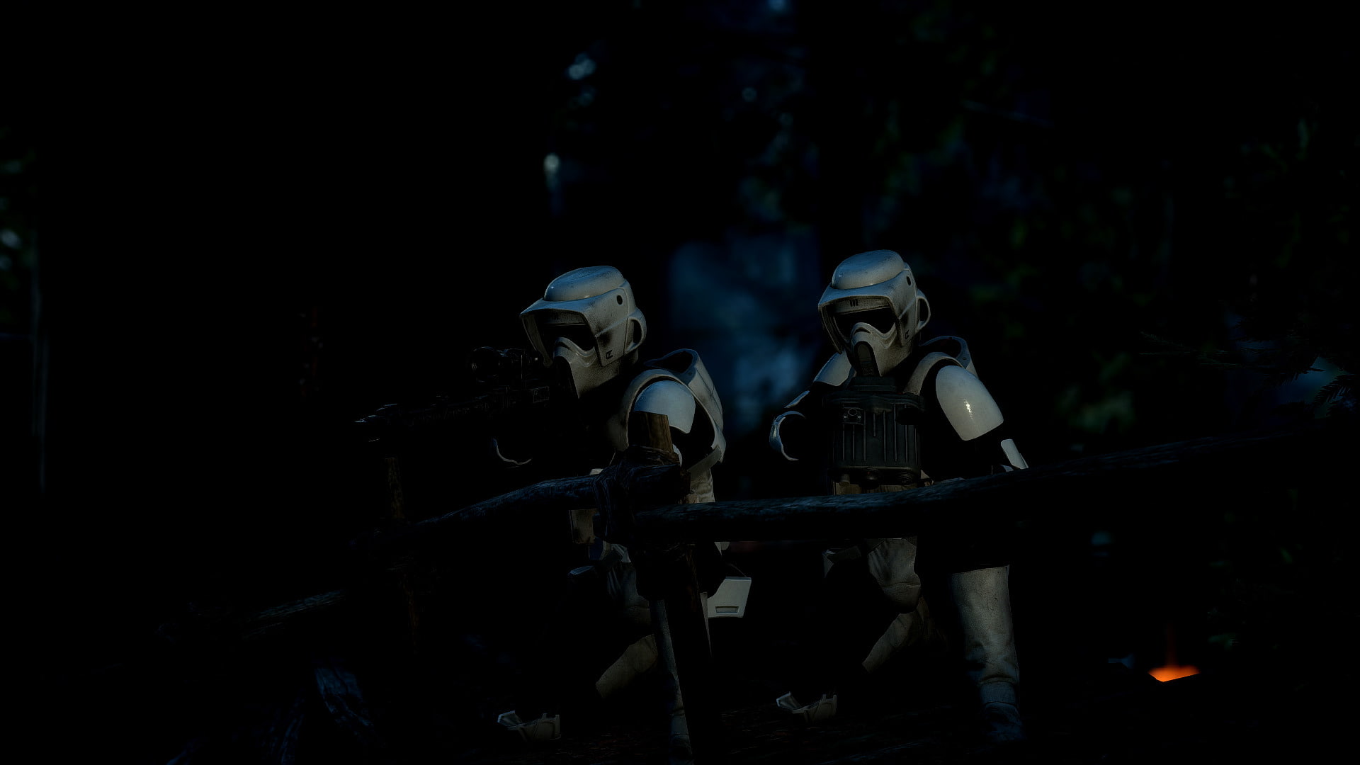 Scout Trooper, Dark, 1080P, Endor (Star Wars), Star Wars, Sniper, Star Wars Battlefront (2015), HD Wallpaper