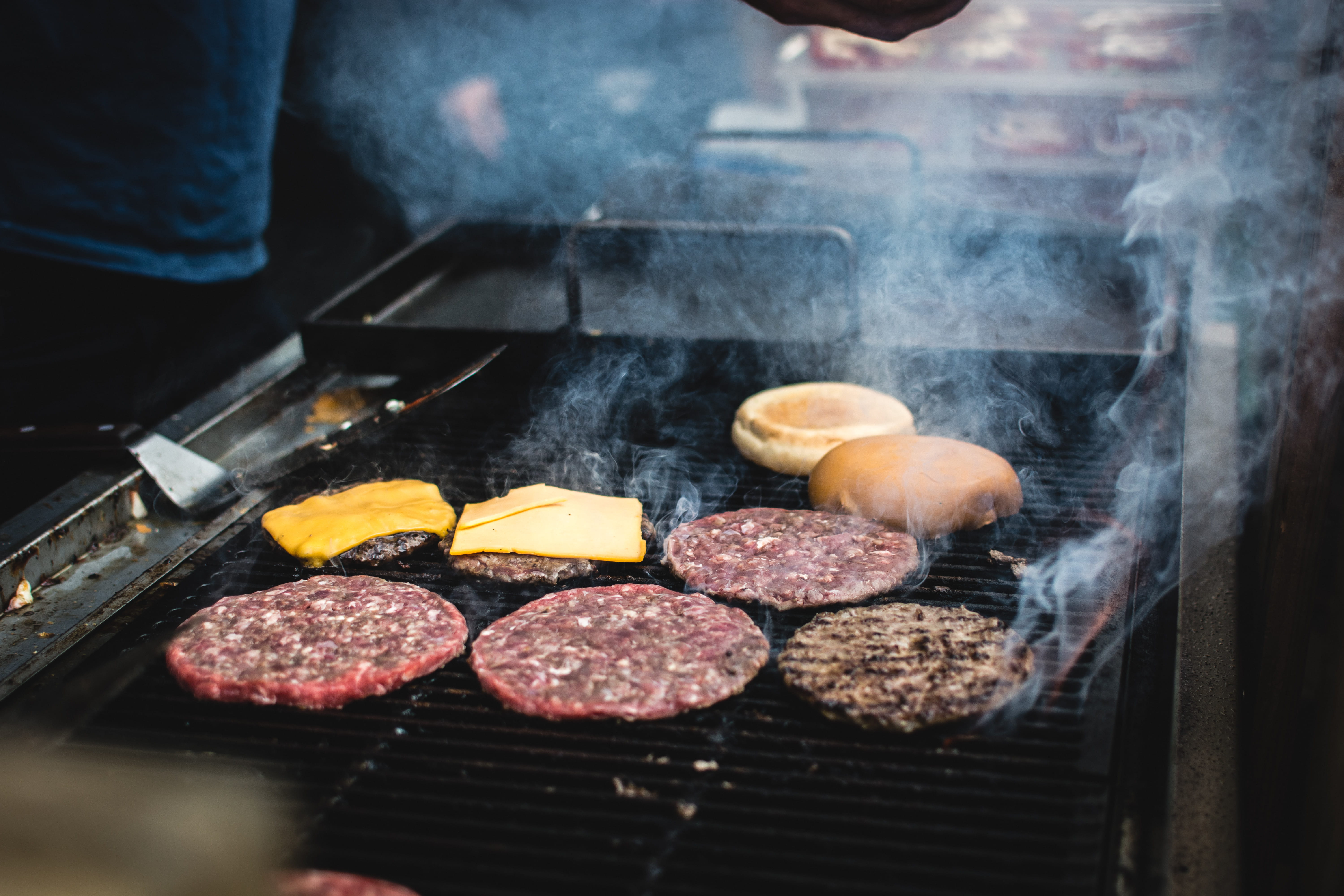 steak, hands, meat, food, 5K, gourmet, hamburger, human hand, human body part, grilled, barbeque, fire - Natural Phenomenon, temptation, outdoors, preparation, HD Wallpaper