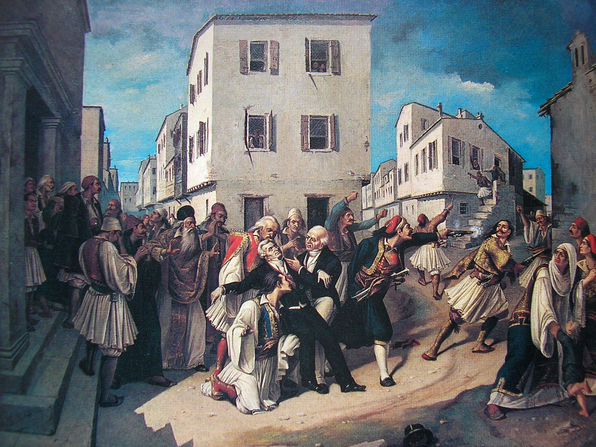 men, women, arts And Entertainment, large group of people, building exterior, lifestyles, adult, Ioannis Kapodistrias, kill, time, public domain, costume, HD Wallpaper