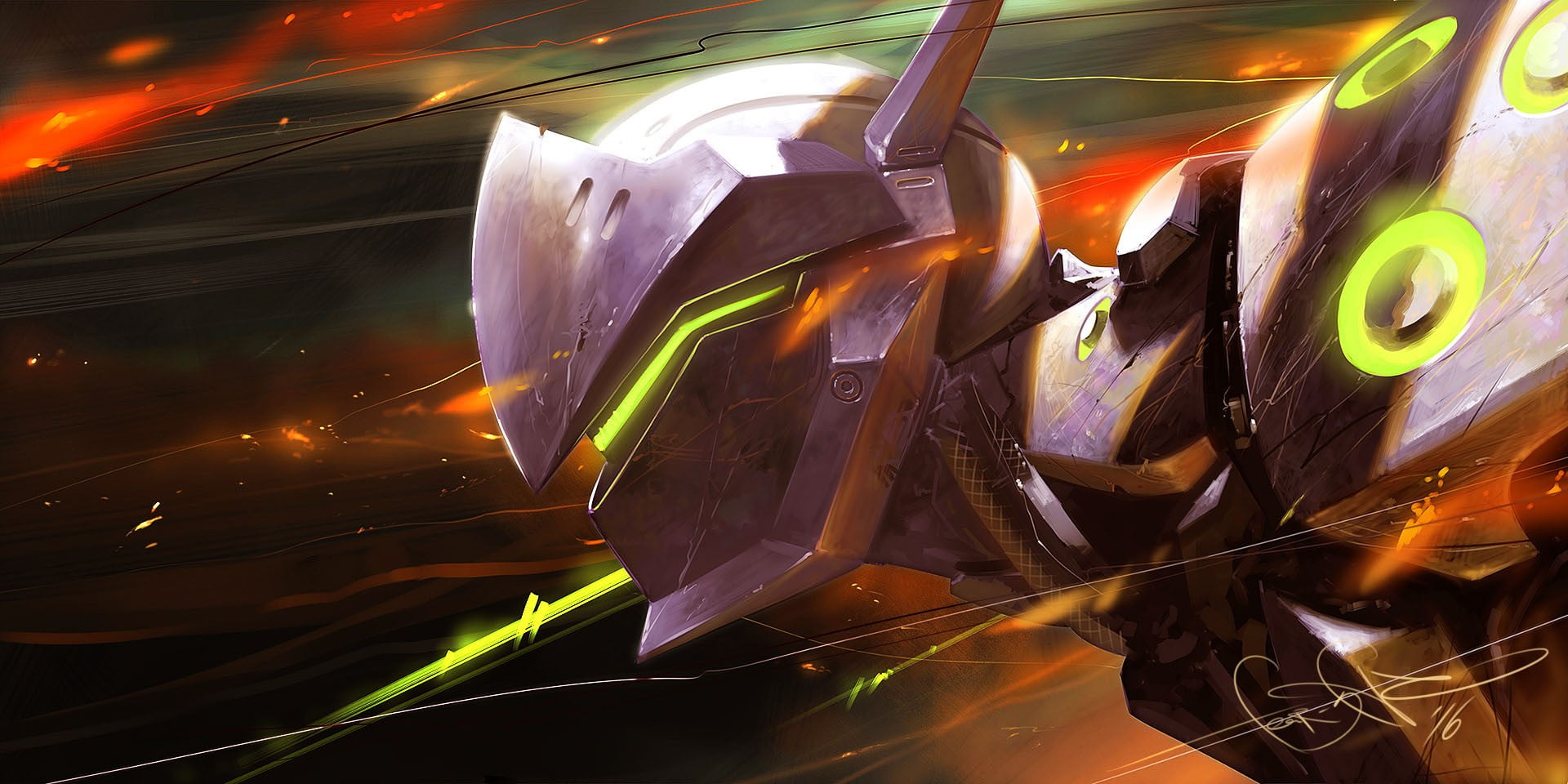 night, animal themes, animal, no people, Genji, leaf, plastic, leaves, robot, indoors, land vehicle, food and drink, 1080P, armored, illustration, food, HD Wallpaper