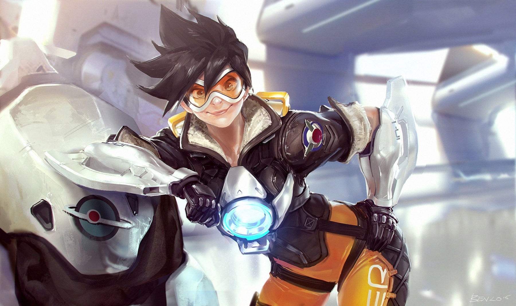 Tracer (Overwatch), Overwatch, Blizzard Entertainment, 720P, Lena Oxton, HD Wallpaper