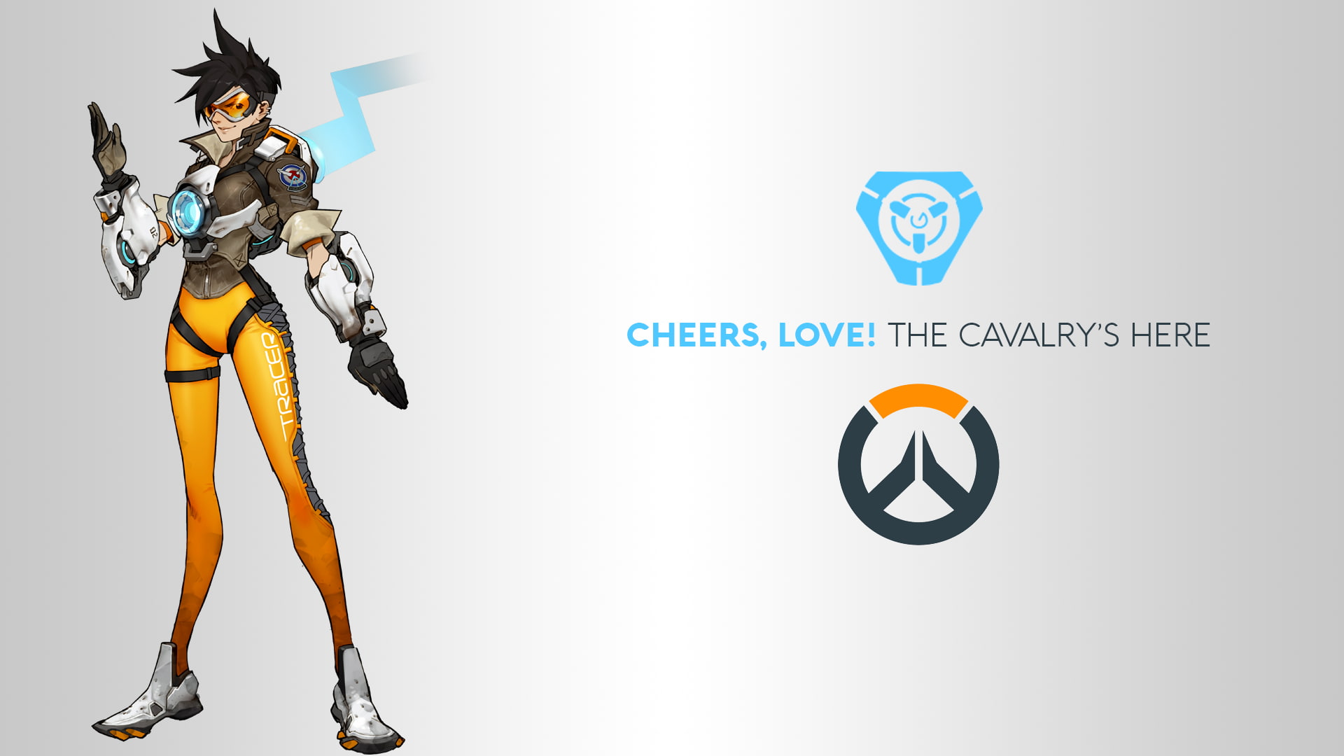 Overwatch, Tracer (Overwatch), Lena Oxton, 1080P, DXHHH101 (Author), video games, Blizzard Entertainment, logo, HD Wallpaper