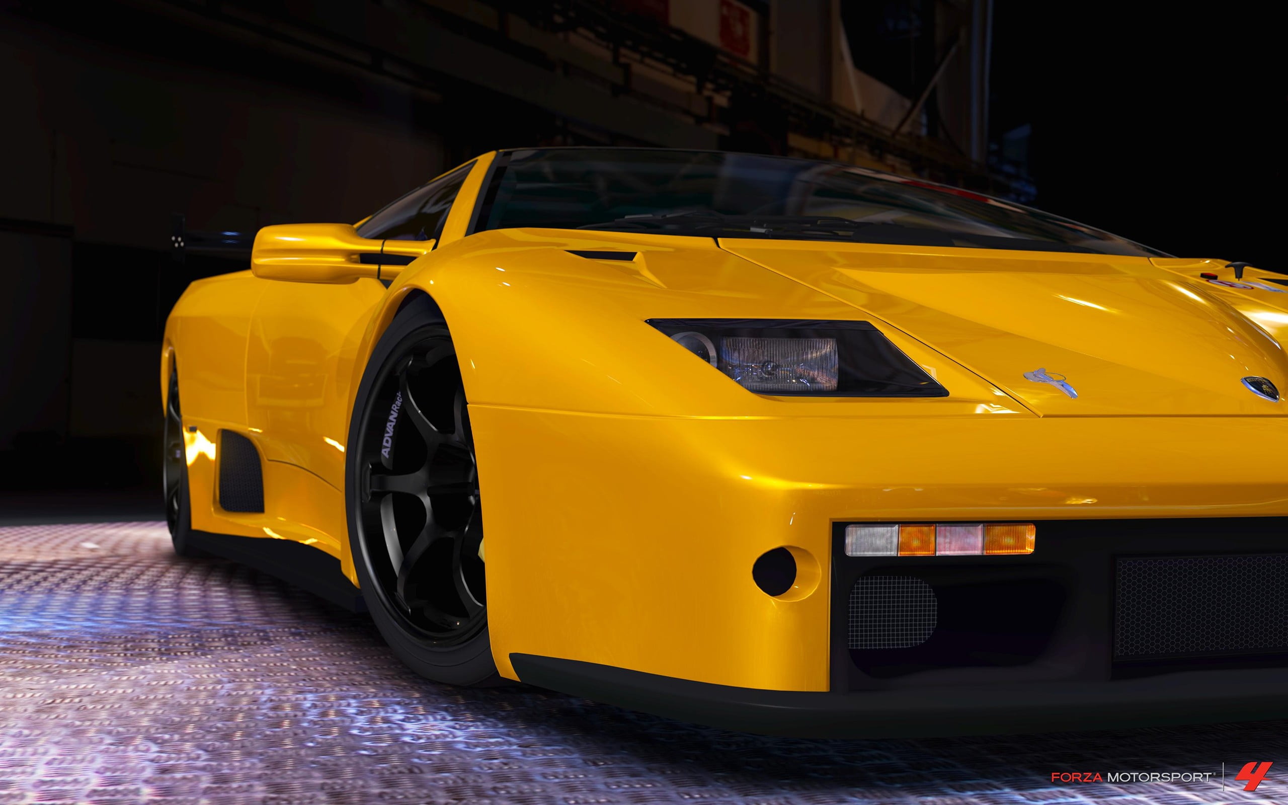 headlight, car, illuminated, 2K, vehicle, transportation, motor vehicle, architecture, stationary, city, outdoors, yellow, CGI, street, public transportation, HD Wallpaper