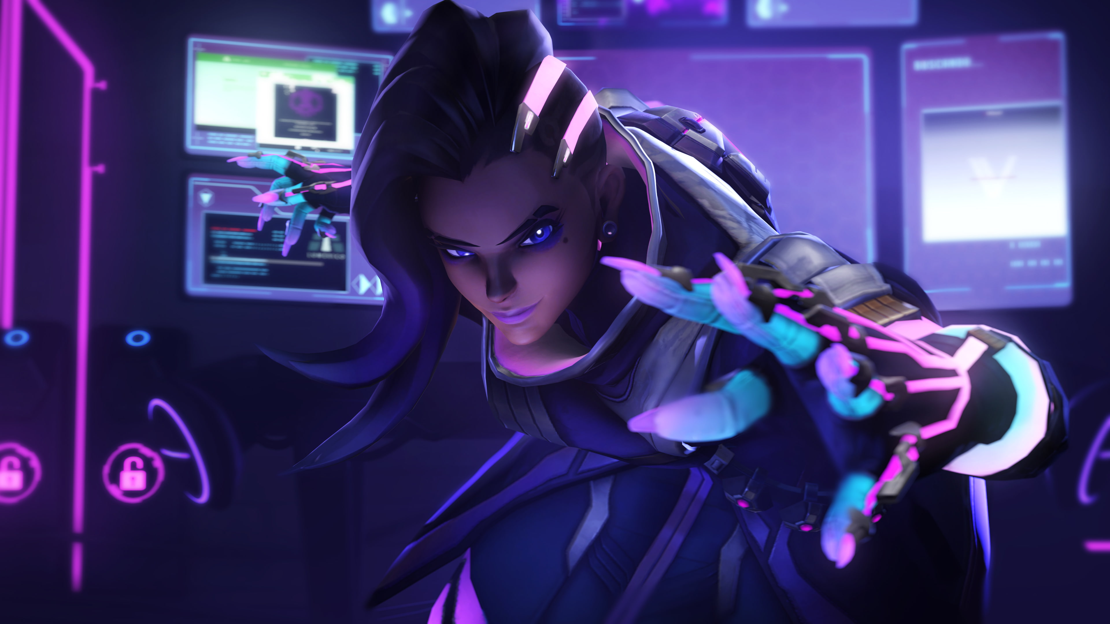 4K, Sombra (Overwatch), Overwatch, Video Game, HD Wallpaper