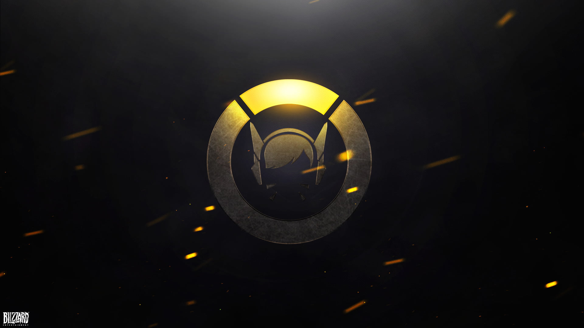 nature, black color, yellow, shape, lighting equipment, no people, light - natural phenomenon, circle, dark, Video Game, Overwatch, geometric shape, studio shot, HD Wallpaper