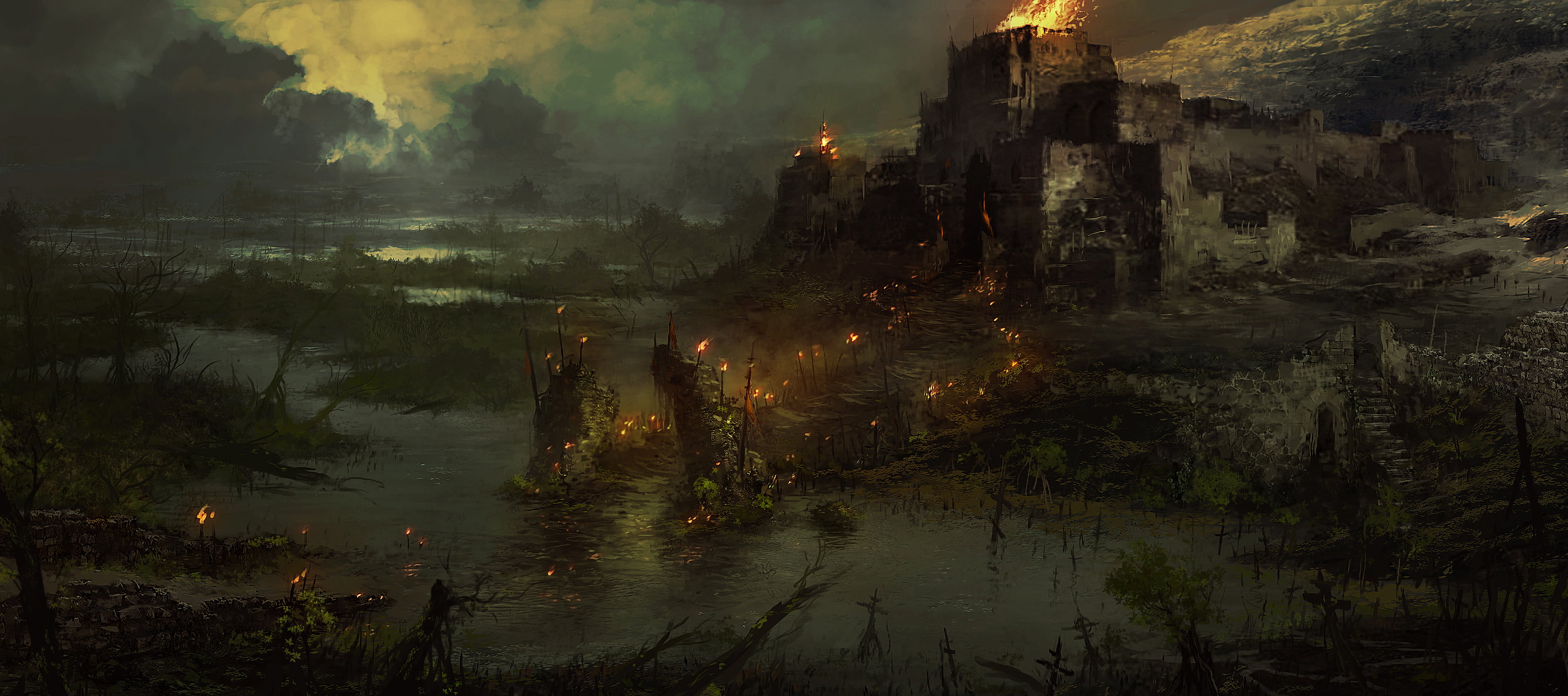 Diablo IV, 2K, Video Game, Town, HD Wallpaper