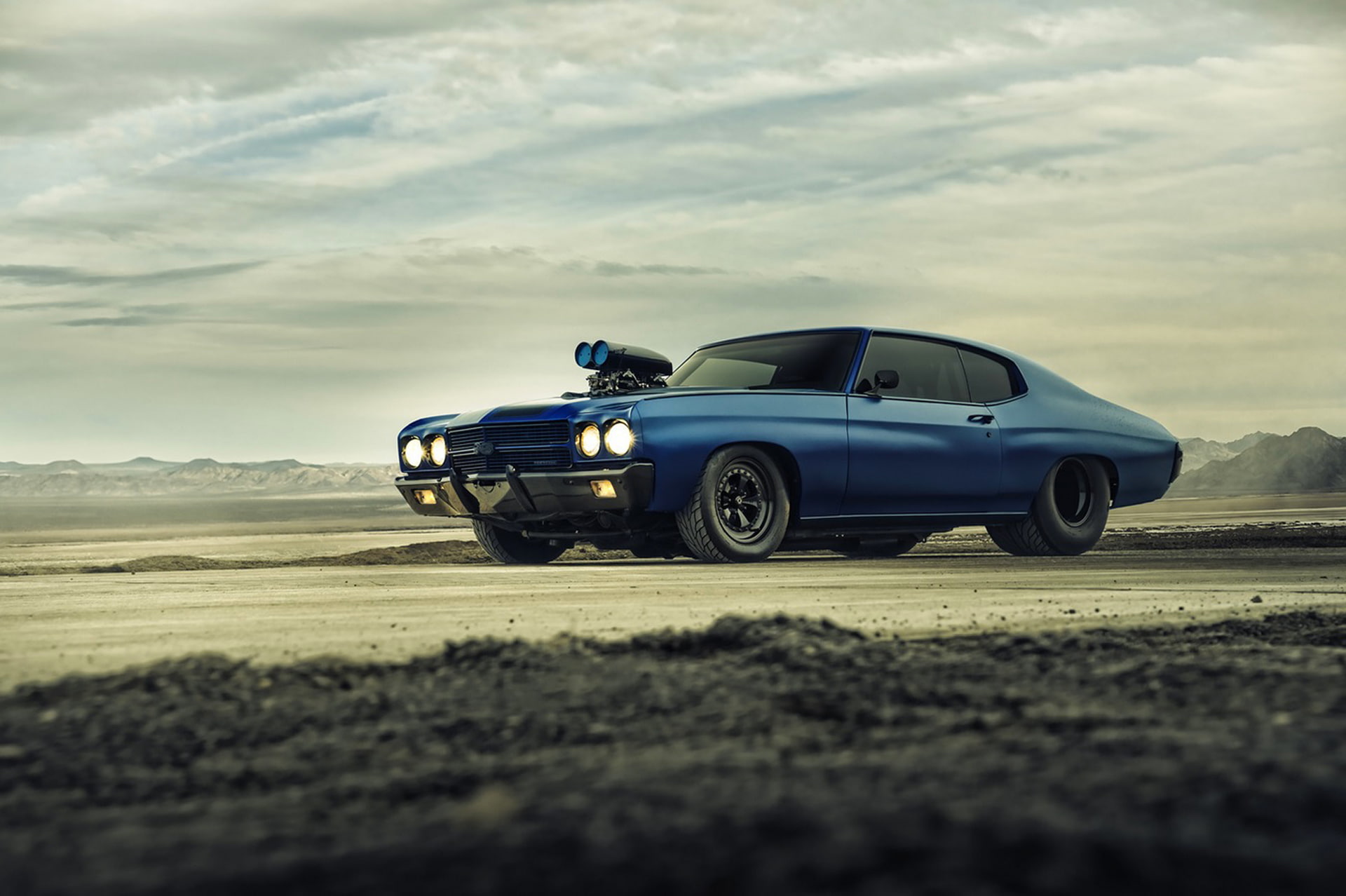 cloud - sky, Supercharger, nova, transportation, Chevrolet, Dragster, Muscle, travel, mode of transportation, selective focus, road trip, Car, luxury, environment, HD Wallpaper