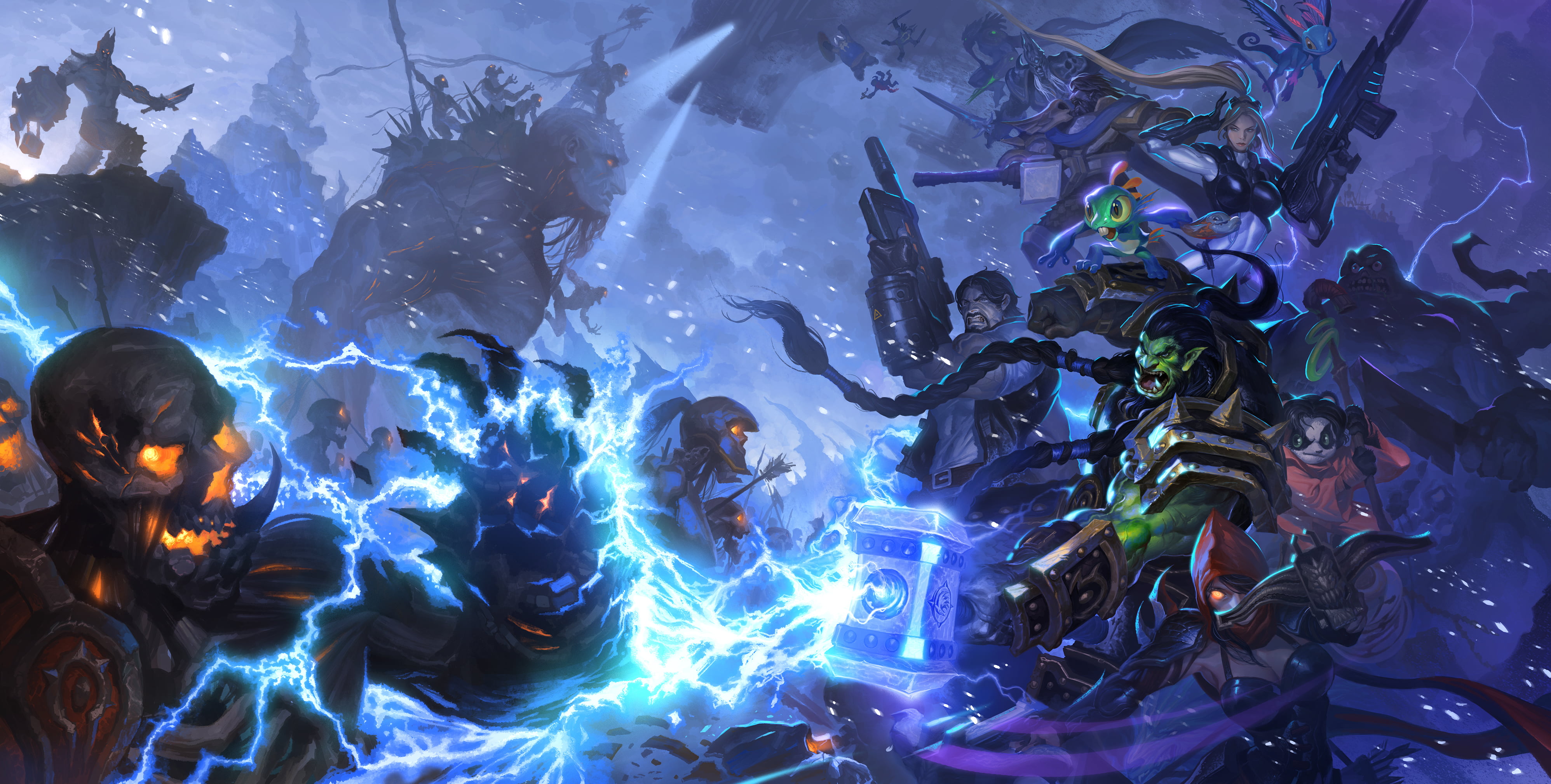 nova, glowing, art and craft, fiction, diablo, backgrounds, Heroes of the Storm, no people, full frame, motion, nova terra, arthas, sea, Jim Raynor, HD Wallpaper