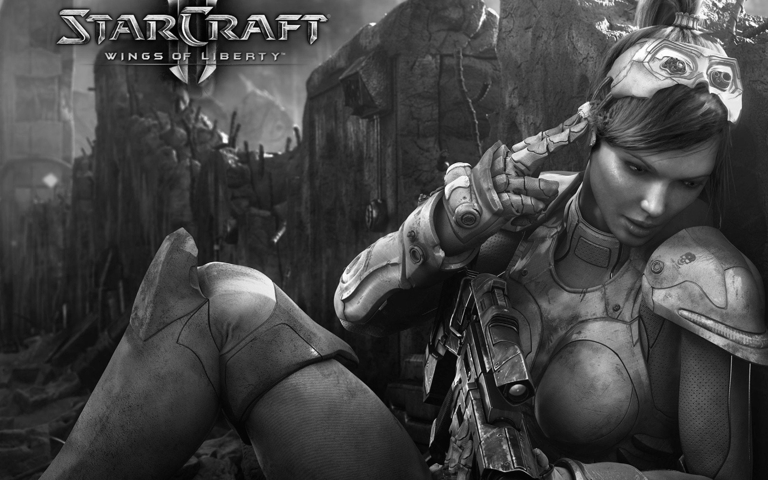 2K, kerrigan, games, starcraft, video, queen, sarah, blades, HD Wallpaper