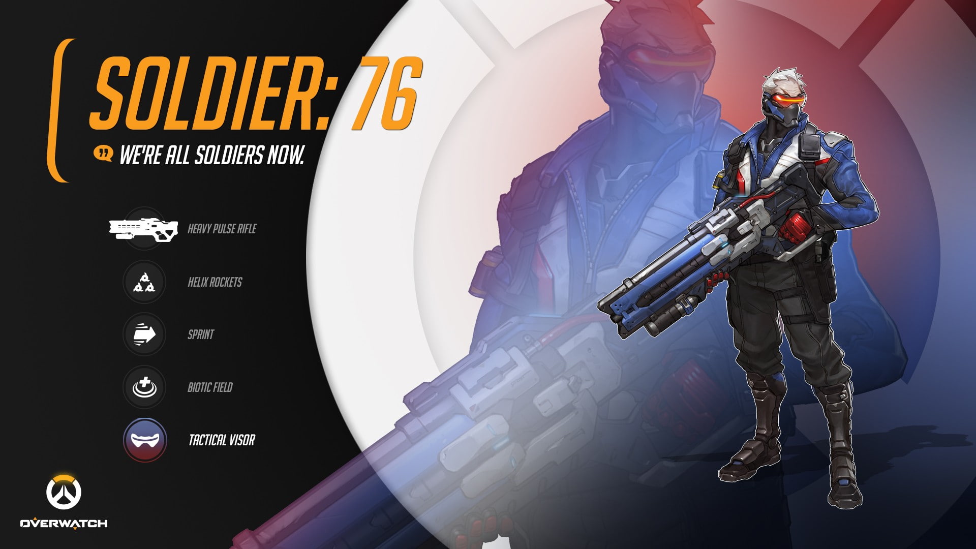 1080P, games, entertainment, video games, overwatch, blizzard entertainment, soldier: 76, soldier, video, blizzard, HD Wallpaper