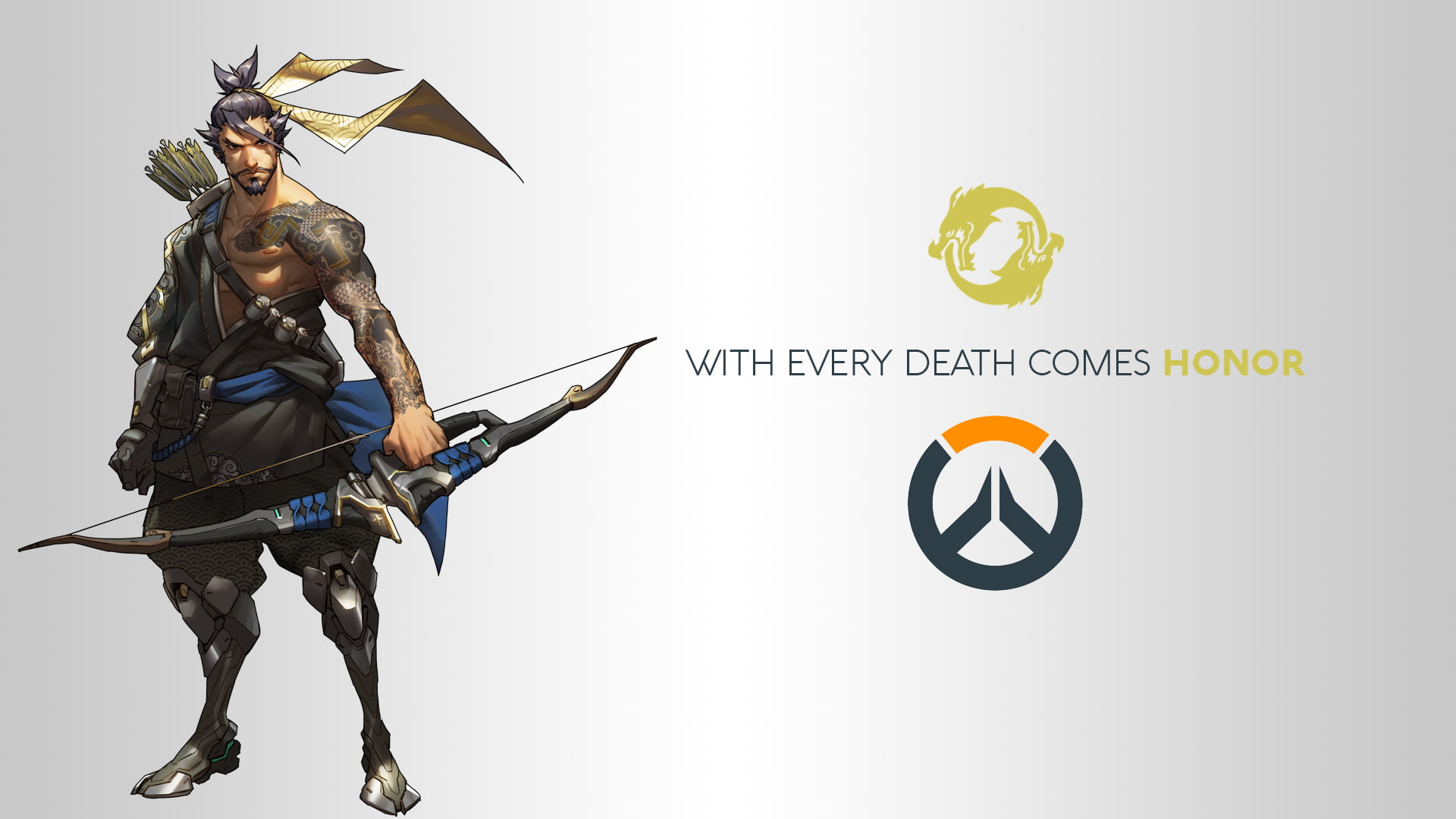Hanzo Shimada, logo, Hanzo, video games, 1080P, Overwatch, DXHHH101 (Author), Blizzard Entertainment, HD Wallpaper