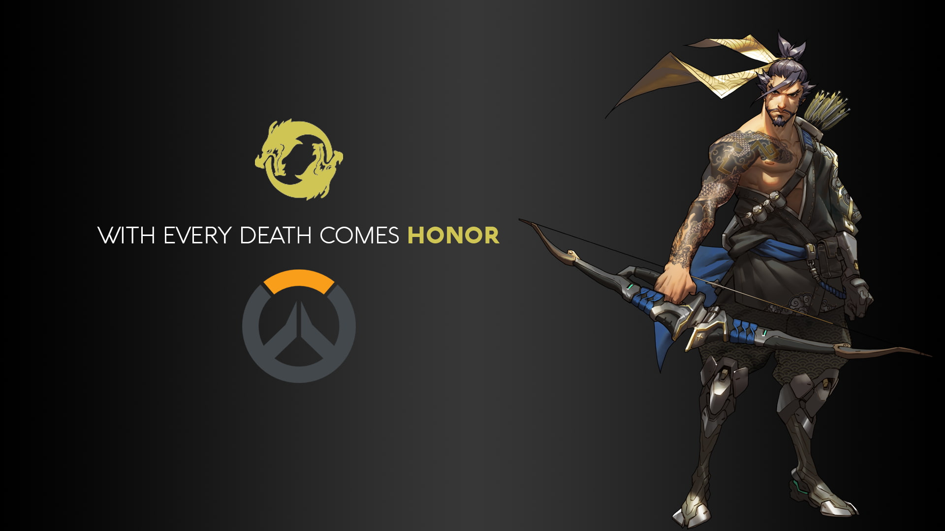 video games, DXHHH101 (Author), Hanzo Shimada, 1080P, Blizzard Entertainment, logo, Hanzo, Overwatch, HD Wallpaper