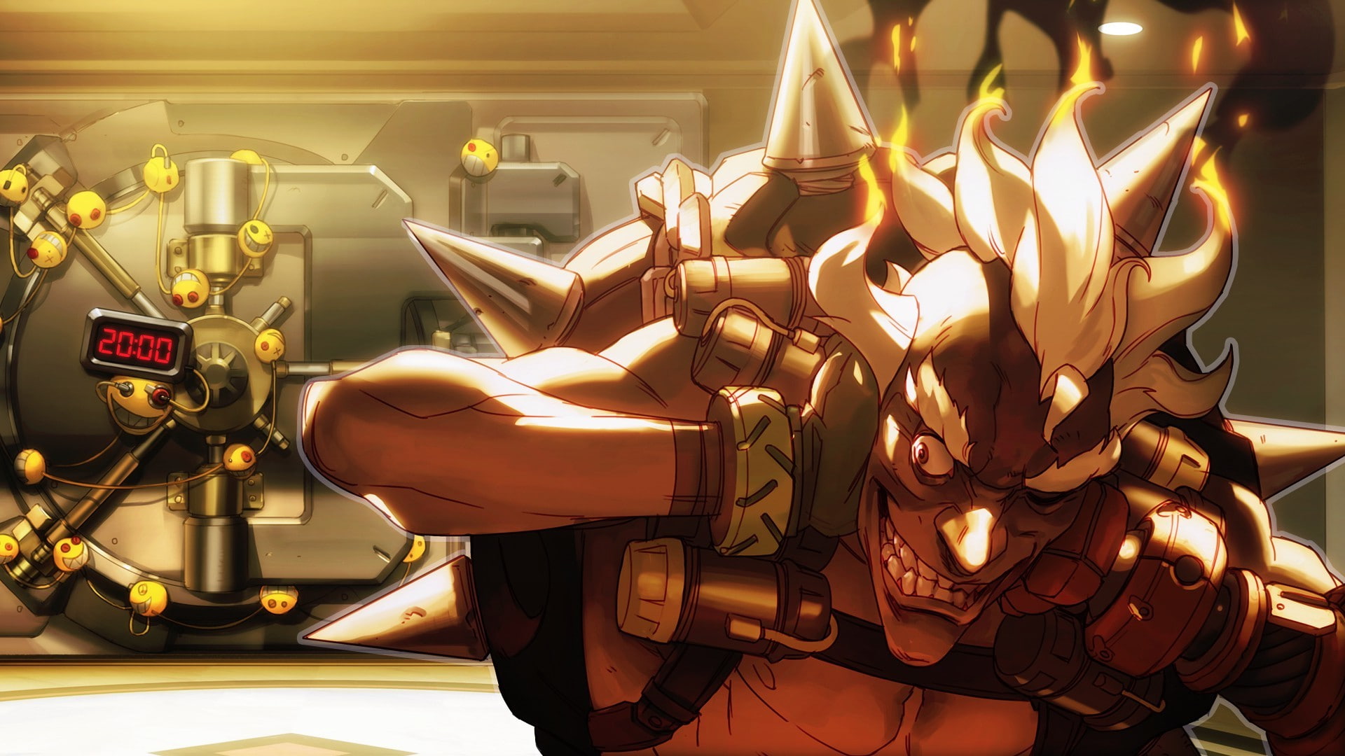 Jamison Fawkes, Junkrat, Overwatch, 1080P, livewirehd (Author), video games, Blizzard Entertainment, HD Wallpaper