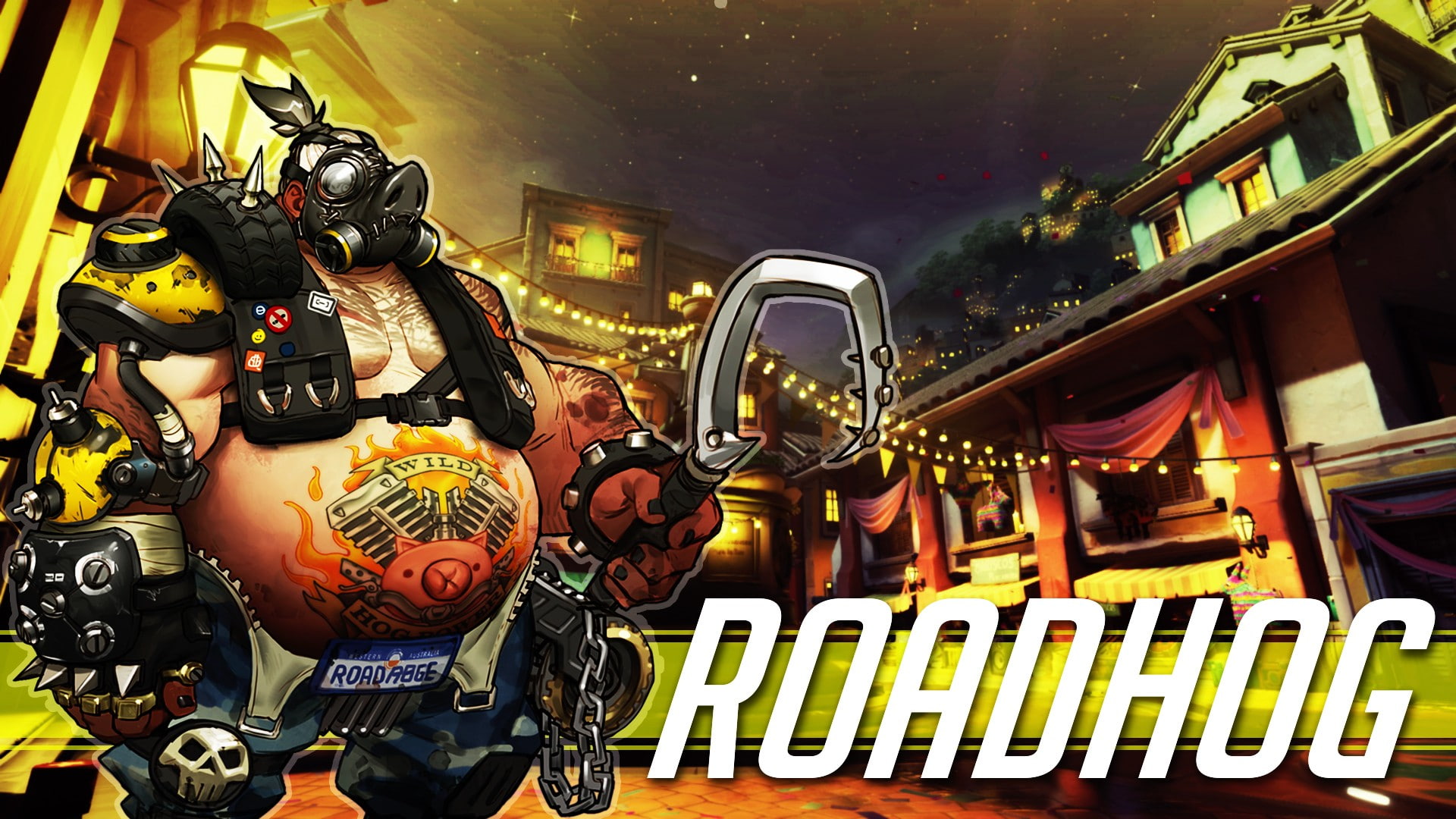 1080P, livewirehd author roadhog mako rutledge overwatch blizzard entertainment video games, HD Wallpaper