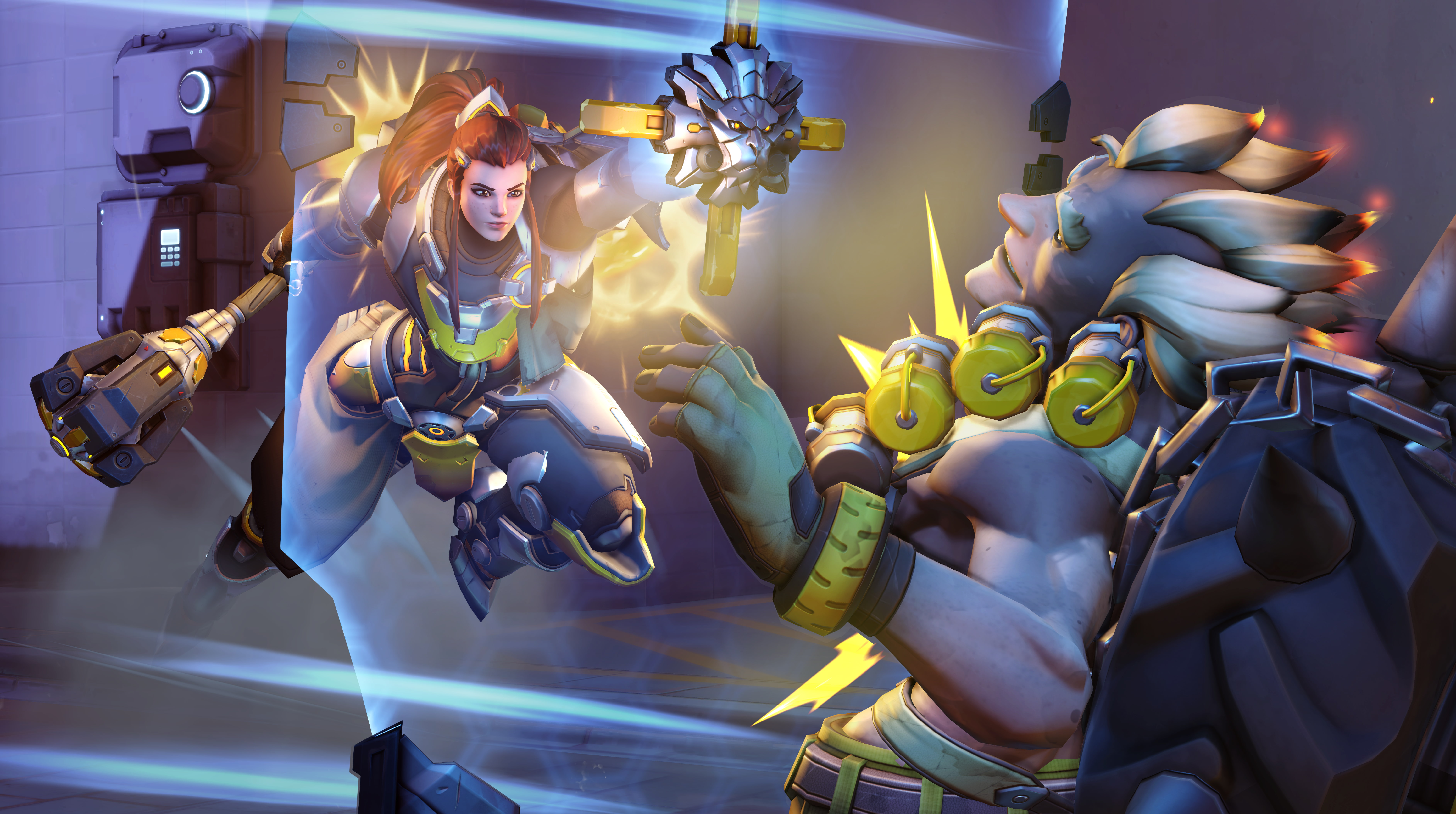 5K, Junkrat (Overwatch), Brigitte (Overwatch), Video Game, Overwatch, HD Wallpaper