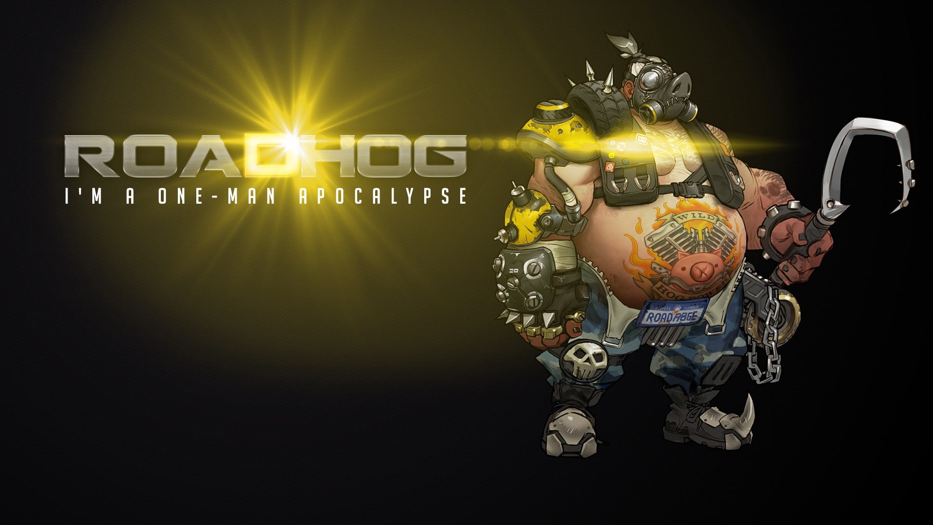 Overwatch, Blizzard Entertainment, 1080P, Roadhog, Roadhog (Overwatch), HD Wallpaper