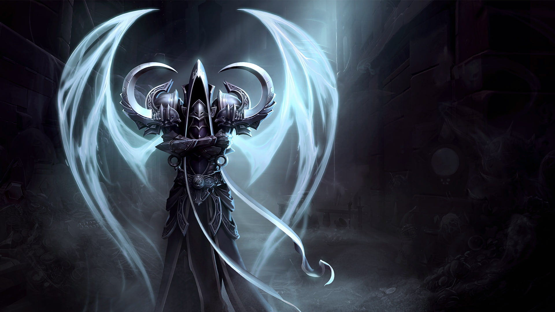 Malthael, artwork, death, Diablo III, video games, Heroes Of The Storm, 1080P, digital art, angel, Diablo, HD Wallpaper
