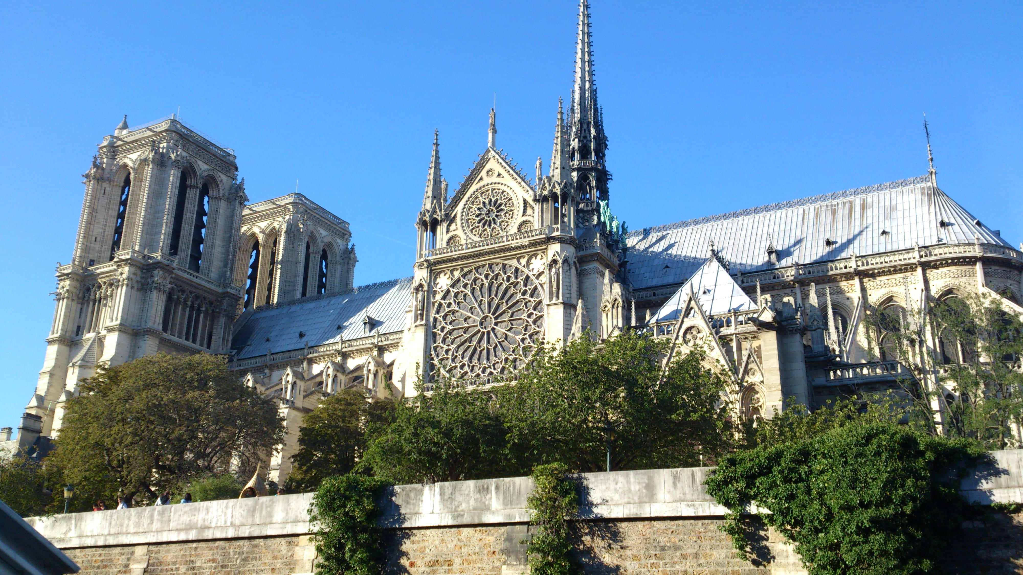 outdoors, spire, medieval, building exterior, cross, christ, culture, blue, attraction, place of worship, gothic, travel destinations, devotion, christianity, HD Wallpaper