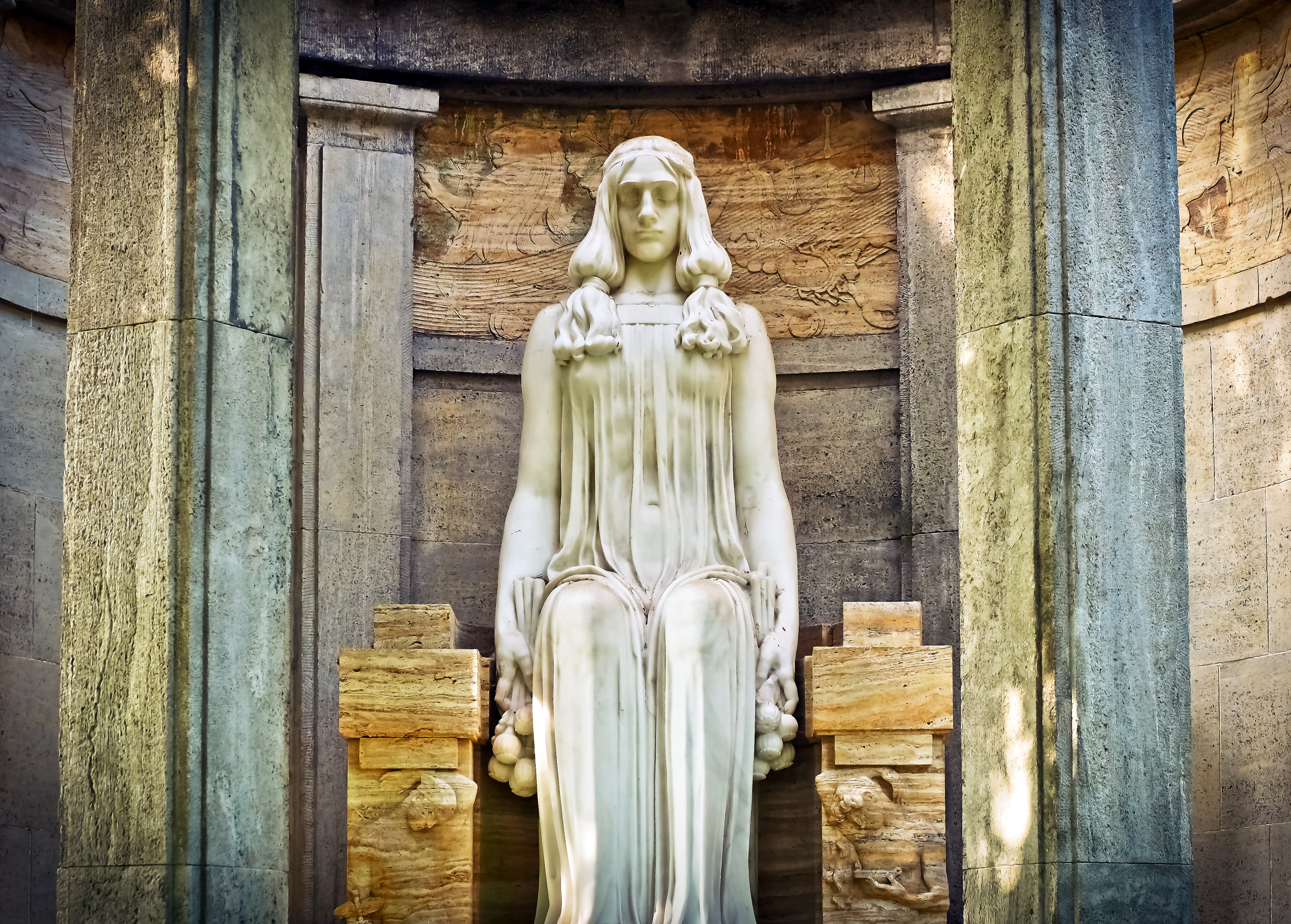 mourning, spirituality, cultures, columnar, stone figure, place of worship, belief, cemetery, mystical, the past, asia, angel figure, grave, sculpture, HD Wallpaper