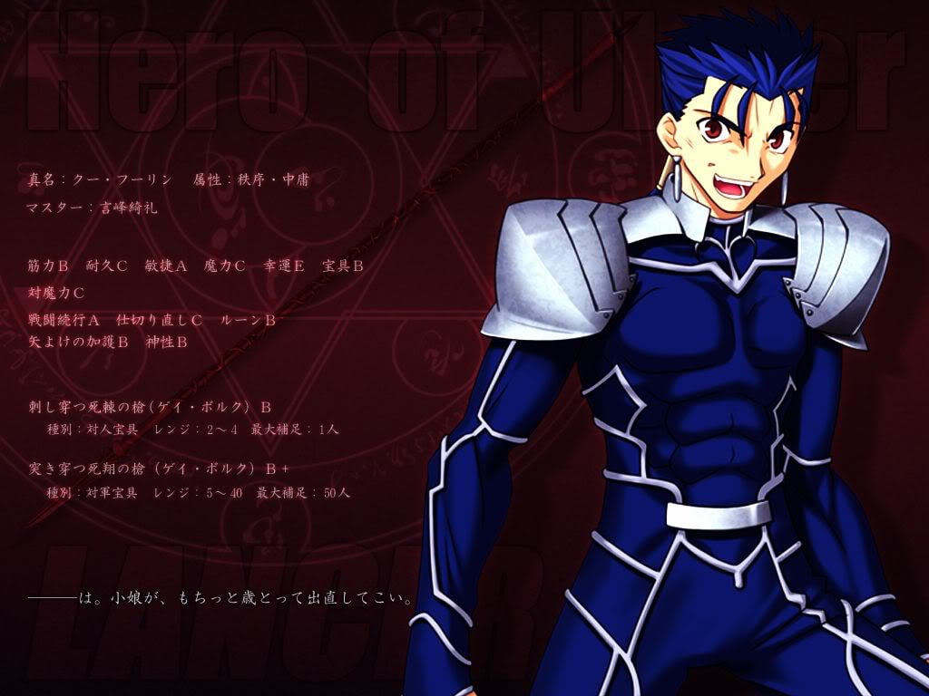 fate stay night, Hero, 480P, anime, stay, hd, Blue, night, fate, art, lancer, HD Wallpaper