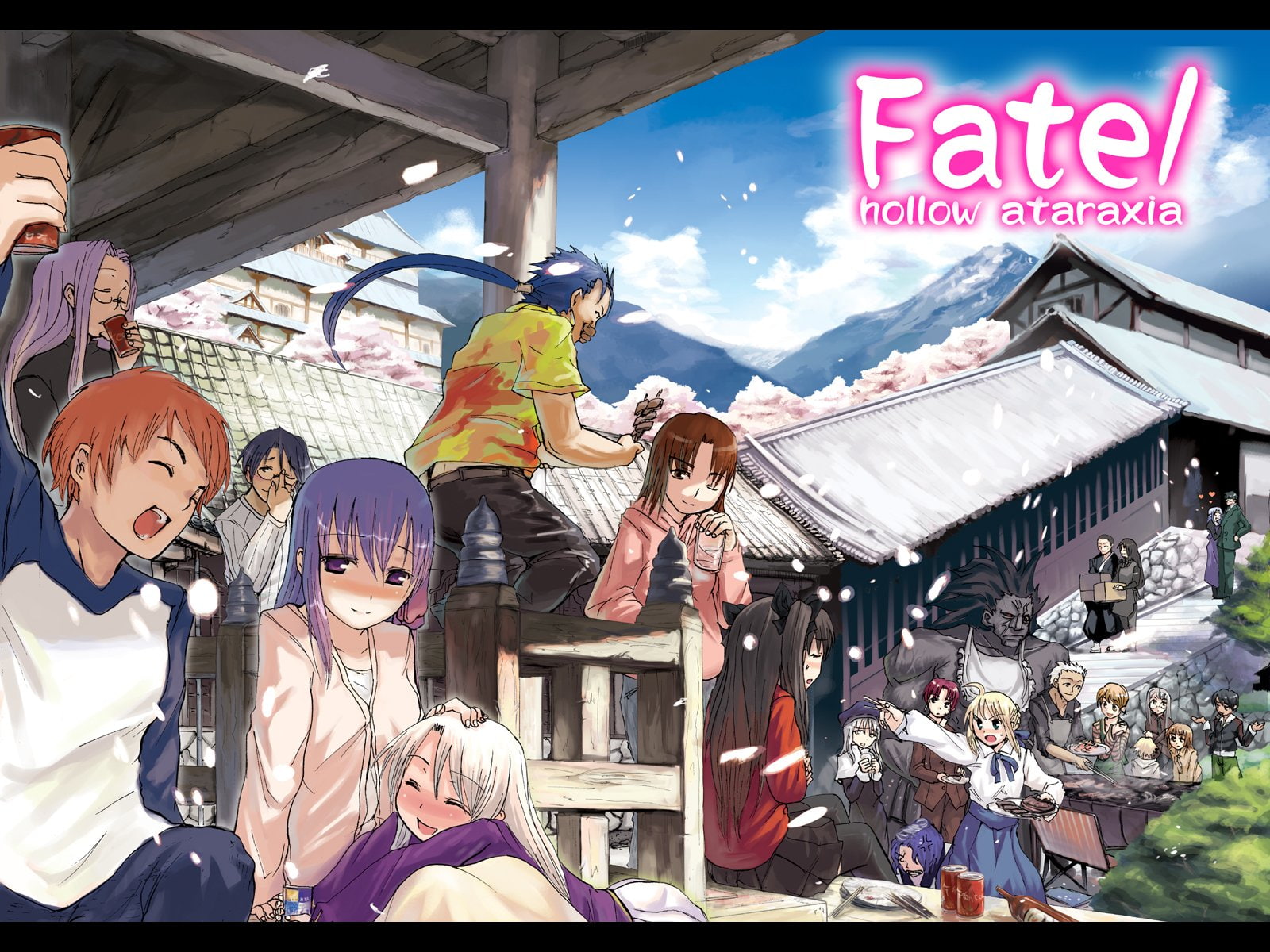 Bazett Fraga McRemitz, Illyasviel Von Einzbern, Assassin (Fate/stay night), Rider (Fate/stay night), Shirou Emiya, Lancer (Fate/Stay Night), Berserker (Fate/stay night), HD Wallpaper