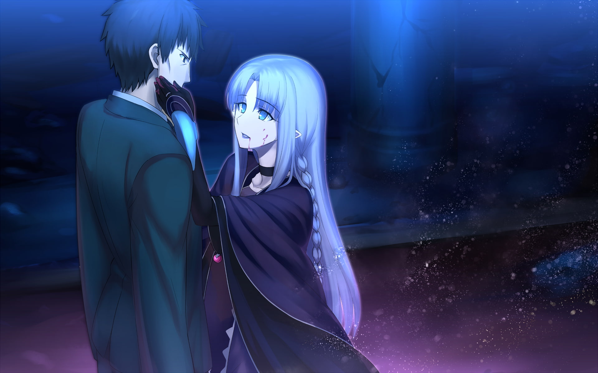 1080P, clothing, young women, traditional clothing, adult, Fate Series, young adult, togetherness, Caster (Fate/Stay Night), people, women, night, standing, HD Wallpaper