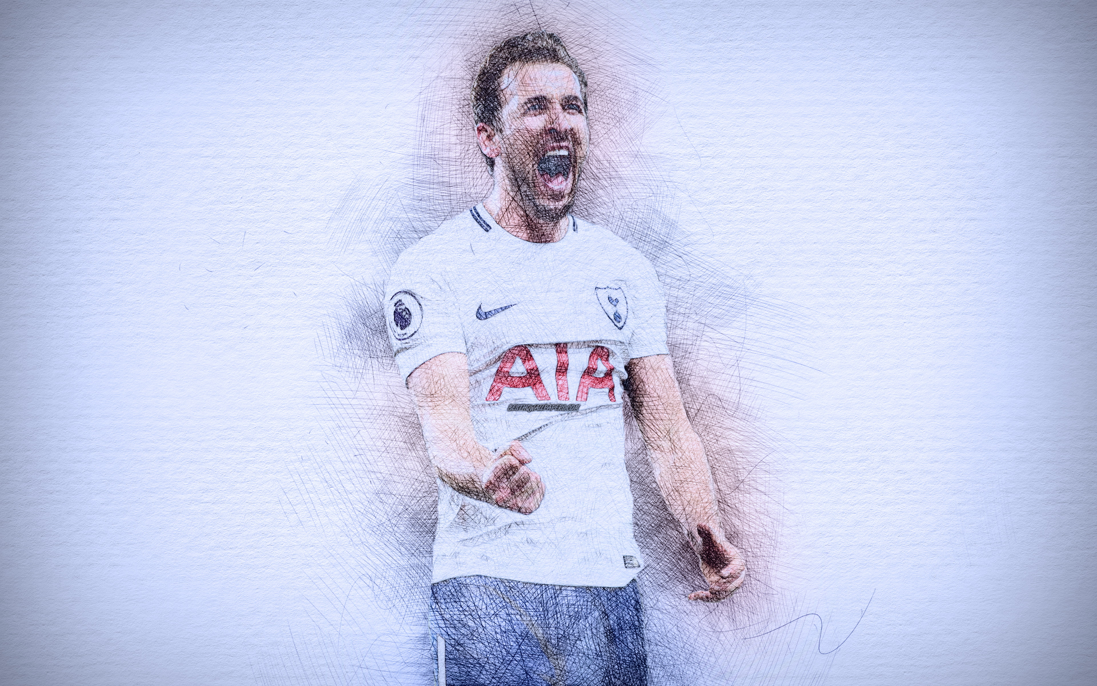 Harry Kane, Soccer, Tottenham Hotspur F.C., 4K, HD Wallpaper