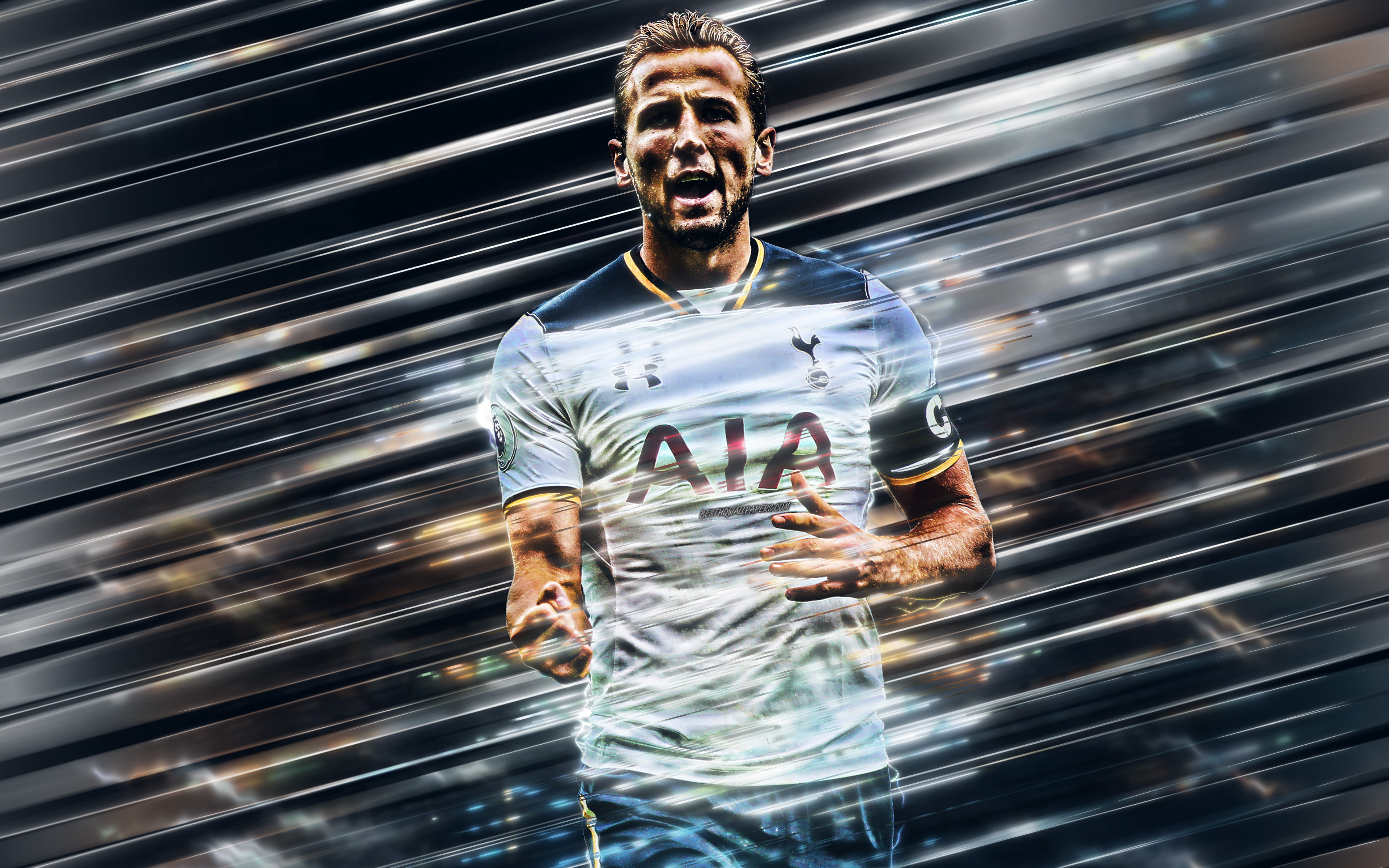 Tottenham Hotspur F.C., 4K, Harry Kane, Soccer, HD Wallpaper