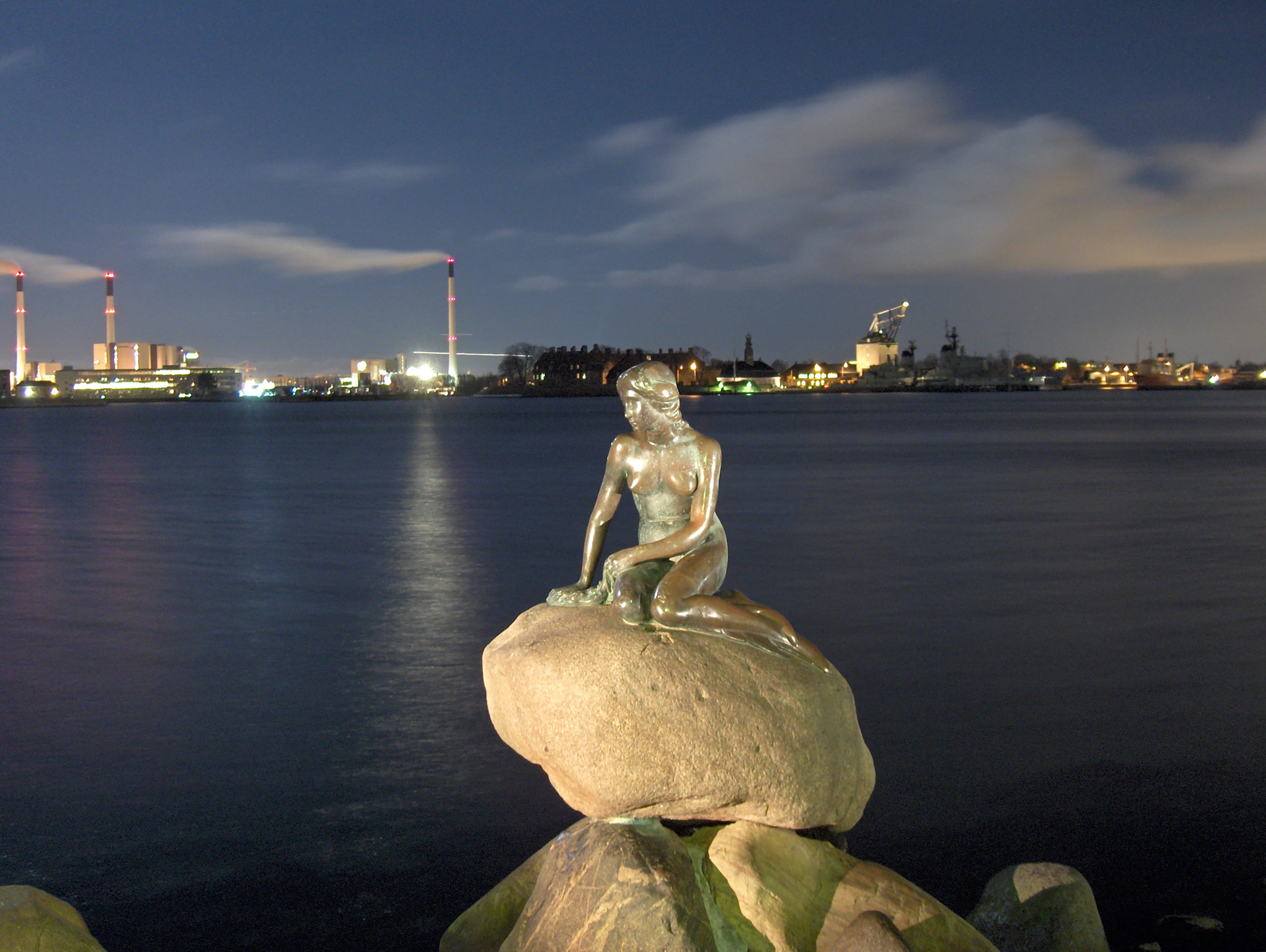 clothing, fashion, siren edvard eriksen, building exterior, industry, figurine, built structure, person, water, architecture, town, denmark, sculpture, HD Wallpaper