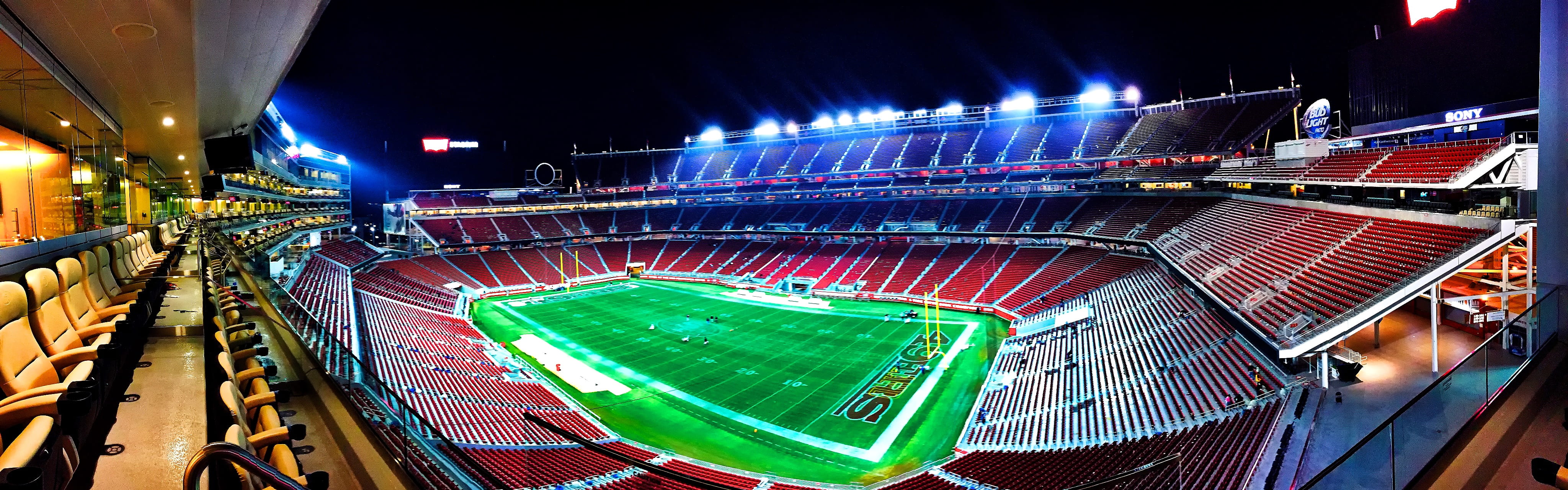 team sport, spectator, lighting equipment, architecture, stadium, field, night, illuminated, 4K, panoramic, competition, sport, football stadium, motion, HD Wallpaper