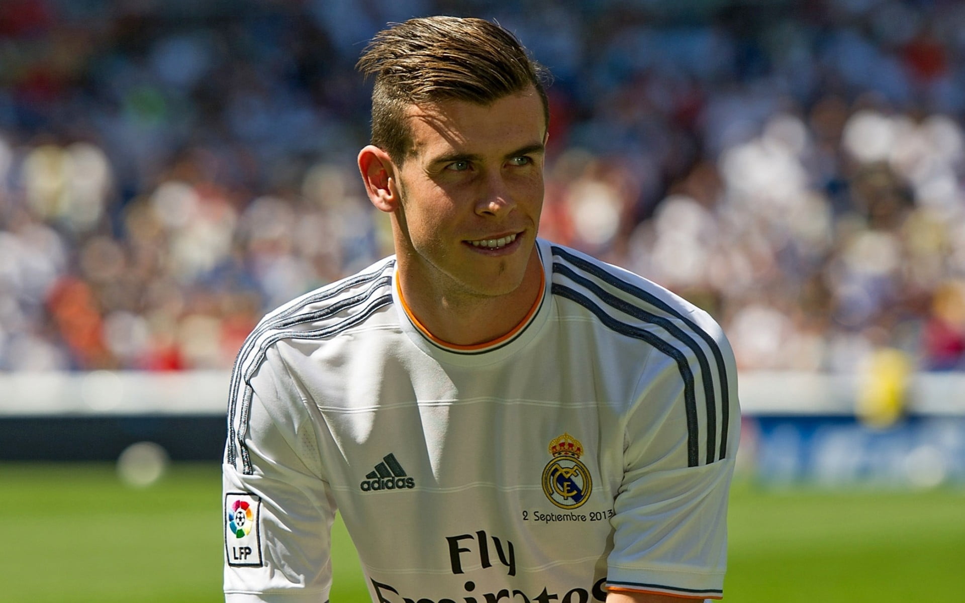 young men, white, portrait, responsibility, jersey, front view, soccer, Gareth Bale, sport, confidence, adidas, real people, incidental people, match - sport, HD Wallpaper