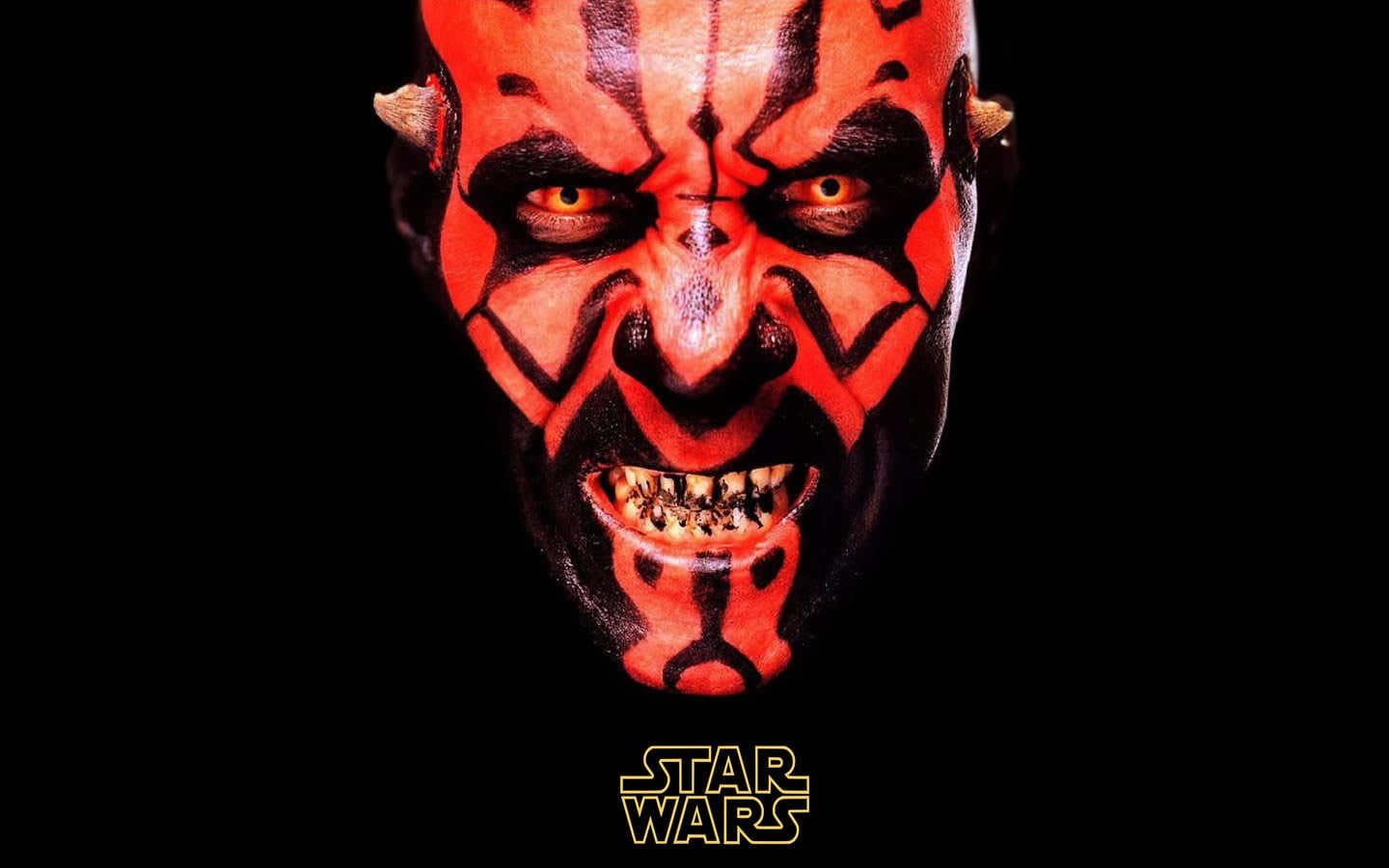 spooky, close-up, human skeleton, studio shot, celebration, Star Wars, Star Wars Episode I: The Phantom Menace, 720P, fear, Darth Maul, black color, front view, HD Wallpaper