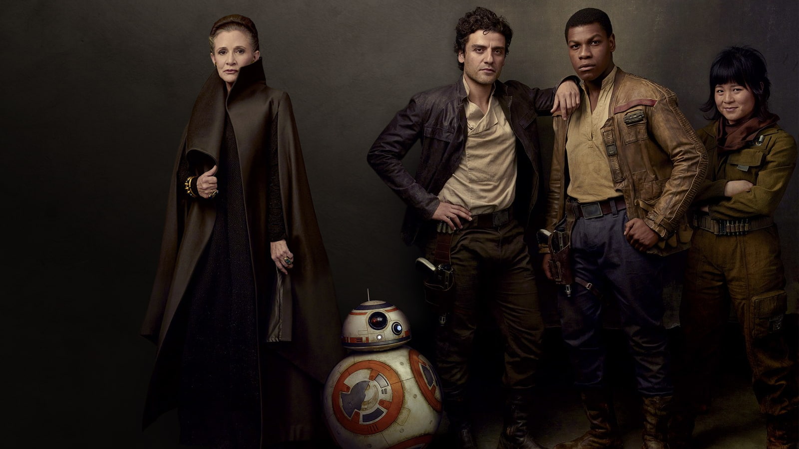 togetherness, clothing, standing, weapon, 720P, studio shot, young adult, indoors, Star Wars: The Last Jedi, men, black background, people, young men, HD Wallpaper
