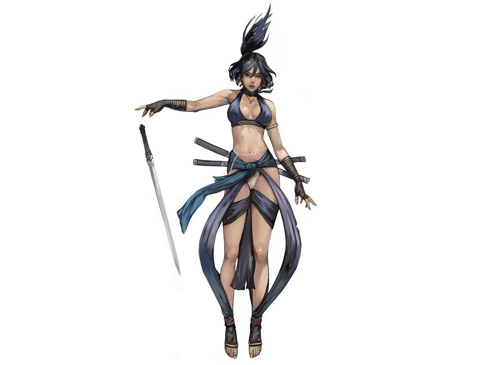 rpg, Asian, samurai, acrobat, 1tantra, warrior, lifestyles, dancing, arms outstretched, copy space, online, human arm, martial, kung, balance, white background, HD Wallpaper