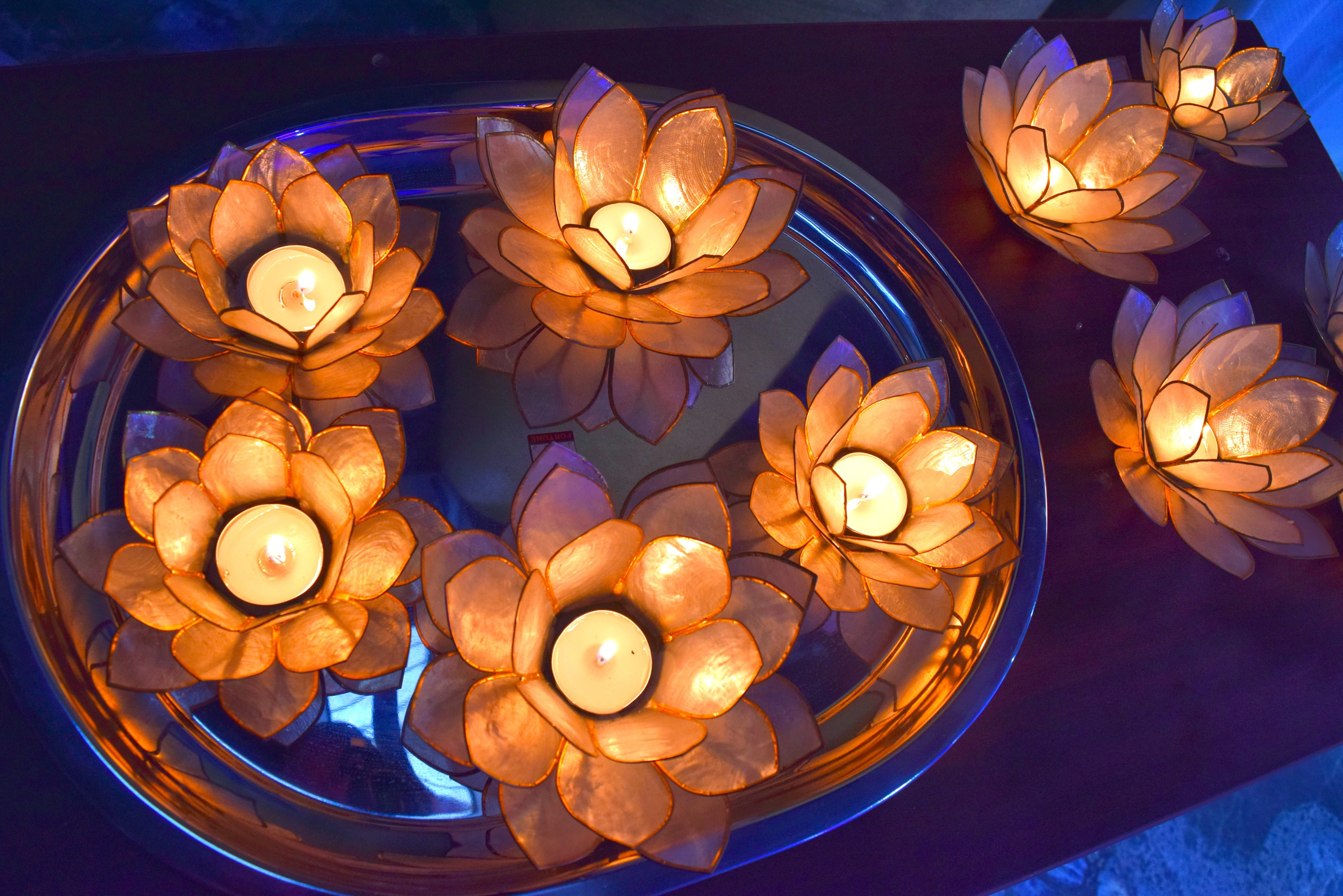 floating on water, tea light, relax, large group of objects, decoration, relaxation, illuminated, meditation, symbol, rest, still life, culture, sign, buddhism, HD Wallpaper
