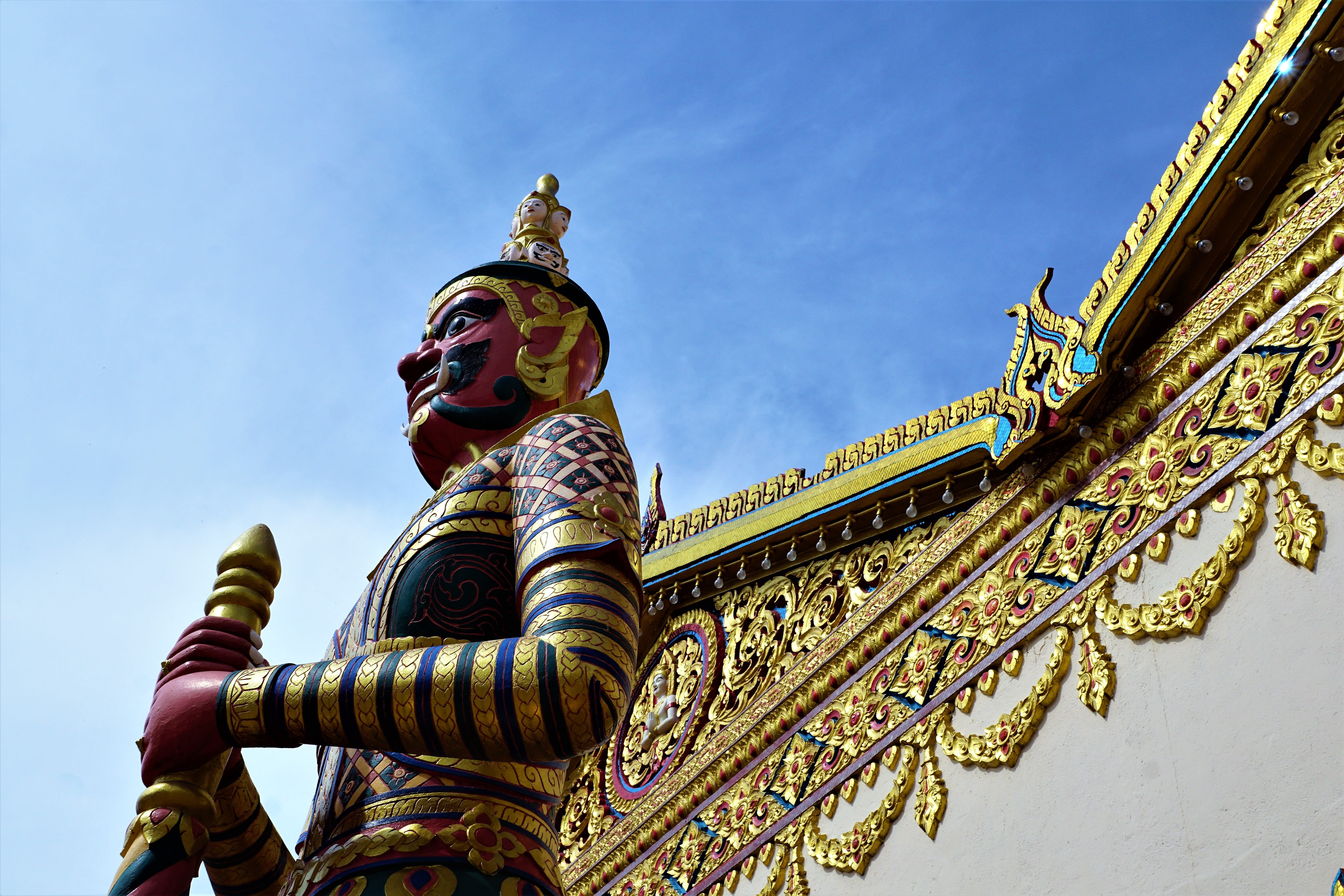 woman, reclining buddha temple, relaxation, summer, outdoors, representation, holy, wat chayamangkalaram, rest, interior, ornament, architecture, spirituality, HD Wallpaper