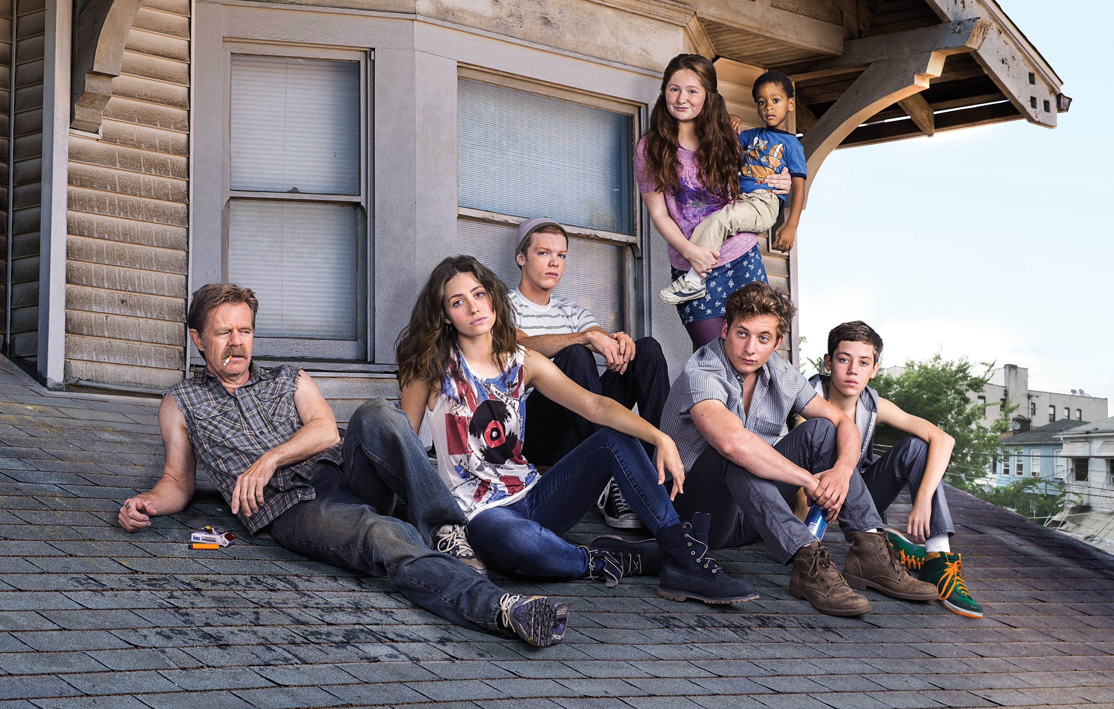 friendship, crew, men, architecture, young women, young adult, boy, blue, t, Emma Kenney, adult, group of people, togetherness, emotion, Cameron Monaghan, HD Wallpaper
