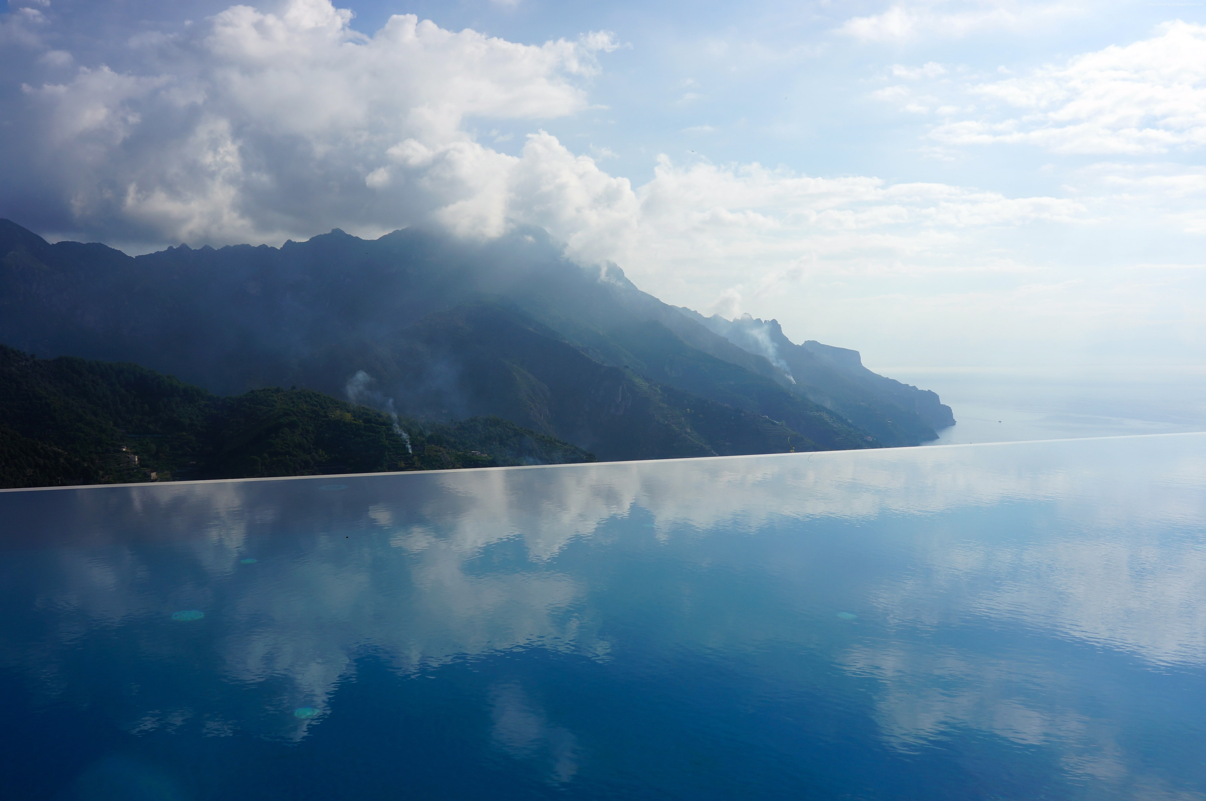 infinity pool, 4K, Italy, tourism, 4k, Hotel Caruso, travel, HD Wallpaper
