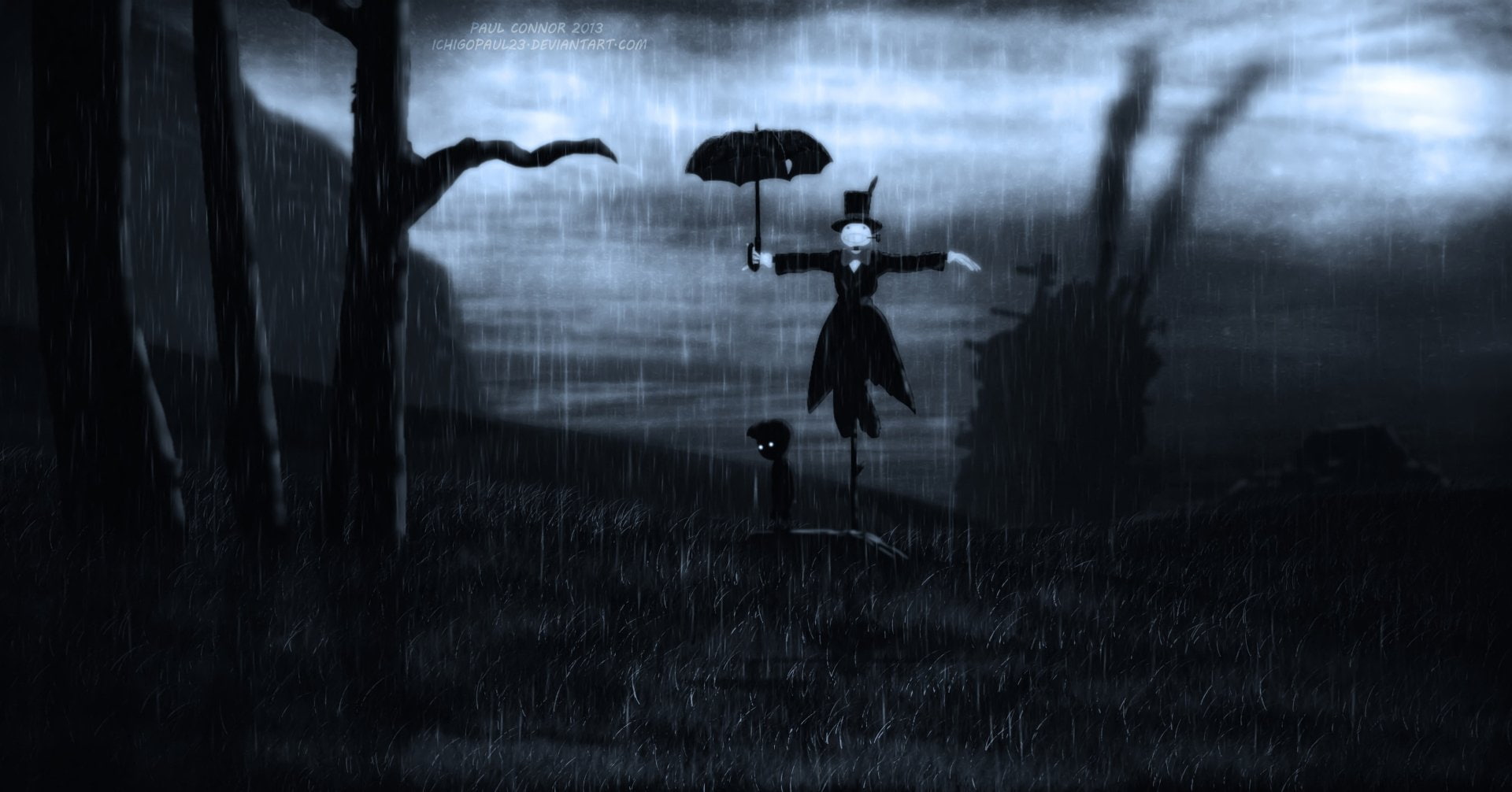 Turnip Head (Howls Moving Castle), 1080P, Video Game, Howls Moving Castle, Crossover, Limbo (Video Game), HD Wallpaper