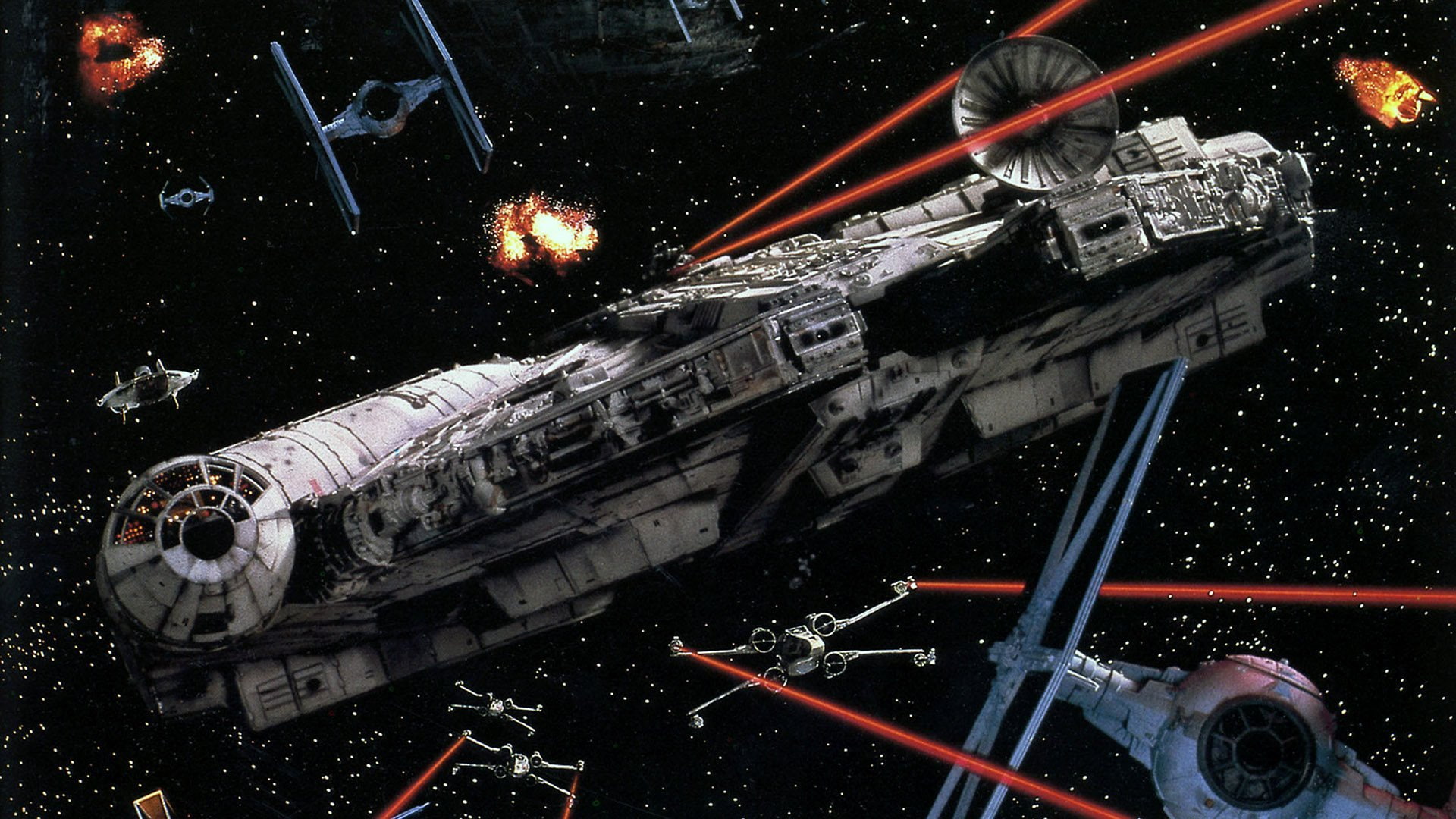 1080P, Star Wars, Star Wars Episode VI: Return Of The Jedi , Millennium Falcon, HD Wallpaper