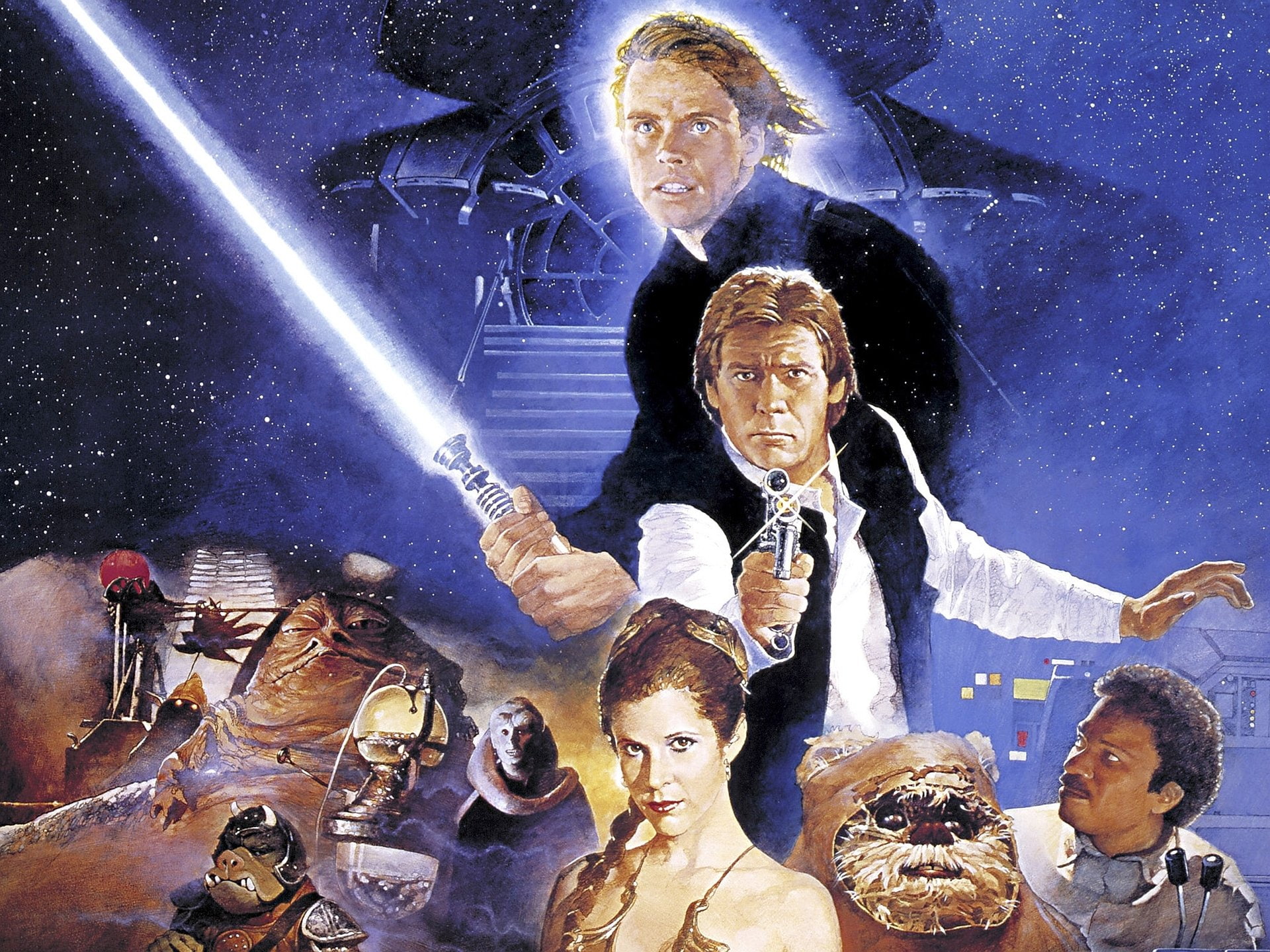 adult, human representation, females, religion, people, males, Star Wars, child, night, men, digital composite, Star Wars Episode VI: Return Of The Jedi , HD Wallpaper