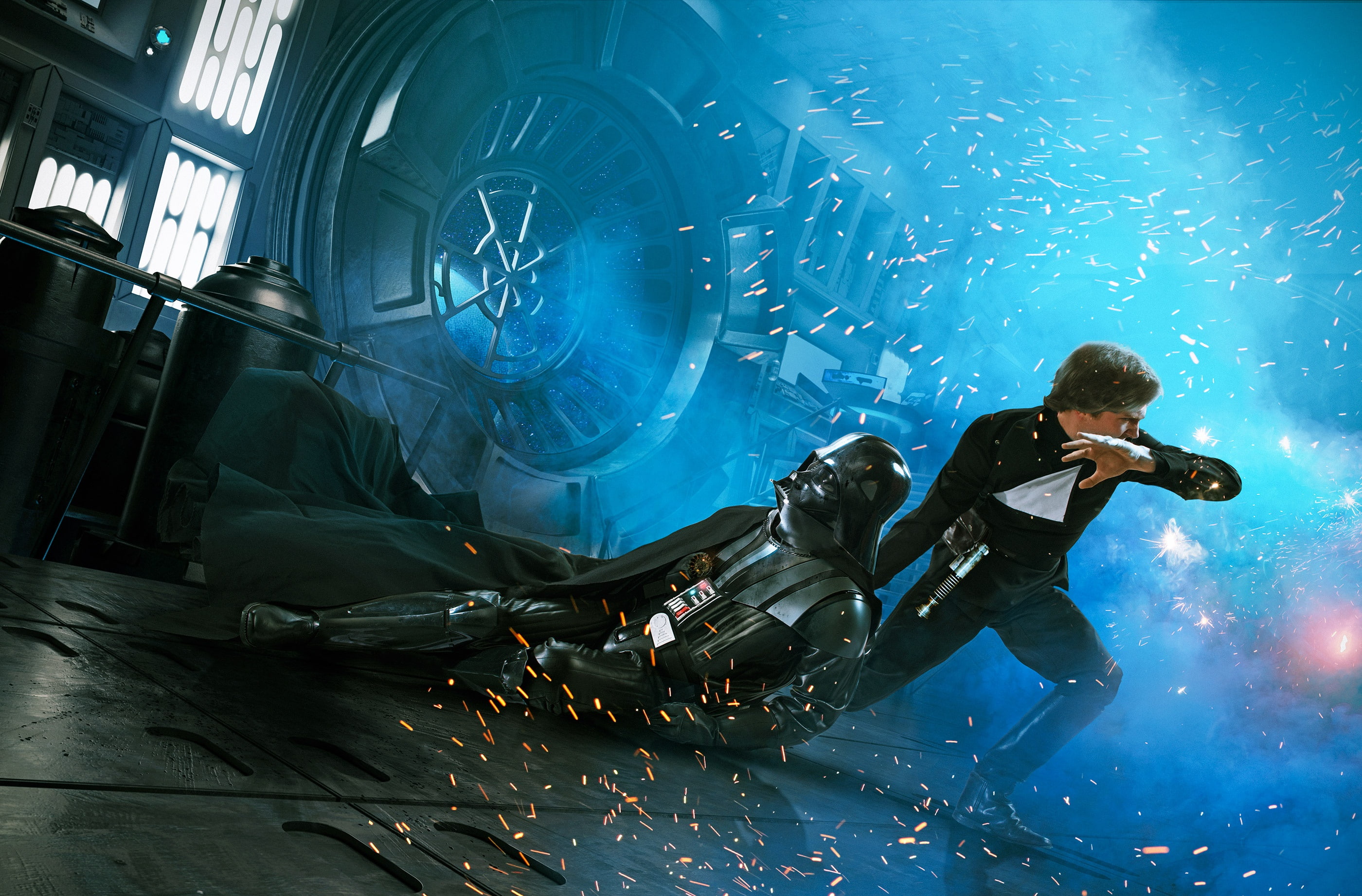 2K, Movie, Star Wars, Darth Vader, Star Wars Episode VI: Return Of The Jedi, Luke Skywalker, HD Wallpaper